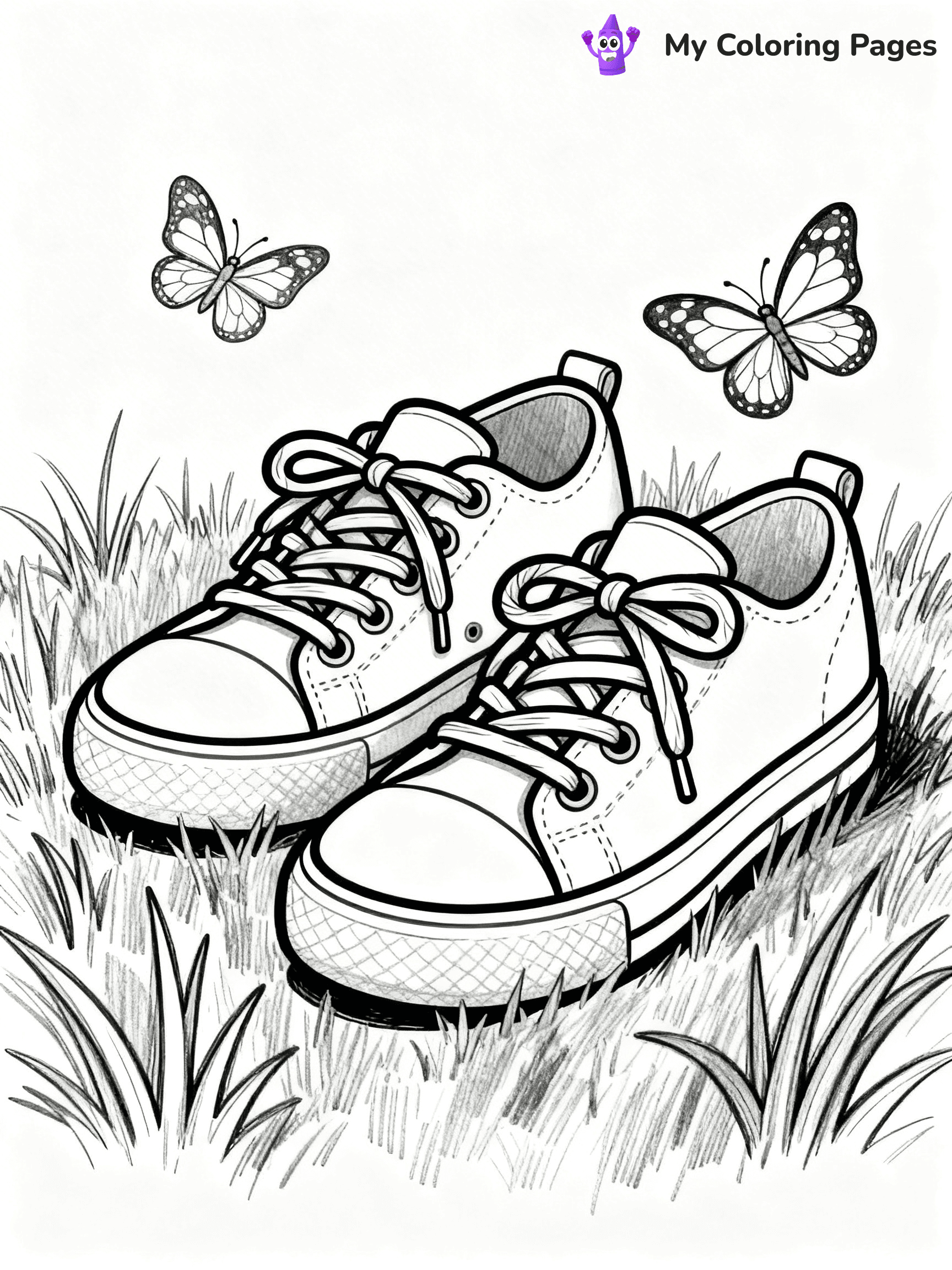 Shoe Coloring Pages PDF - 22