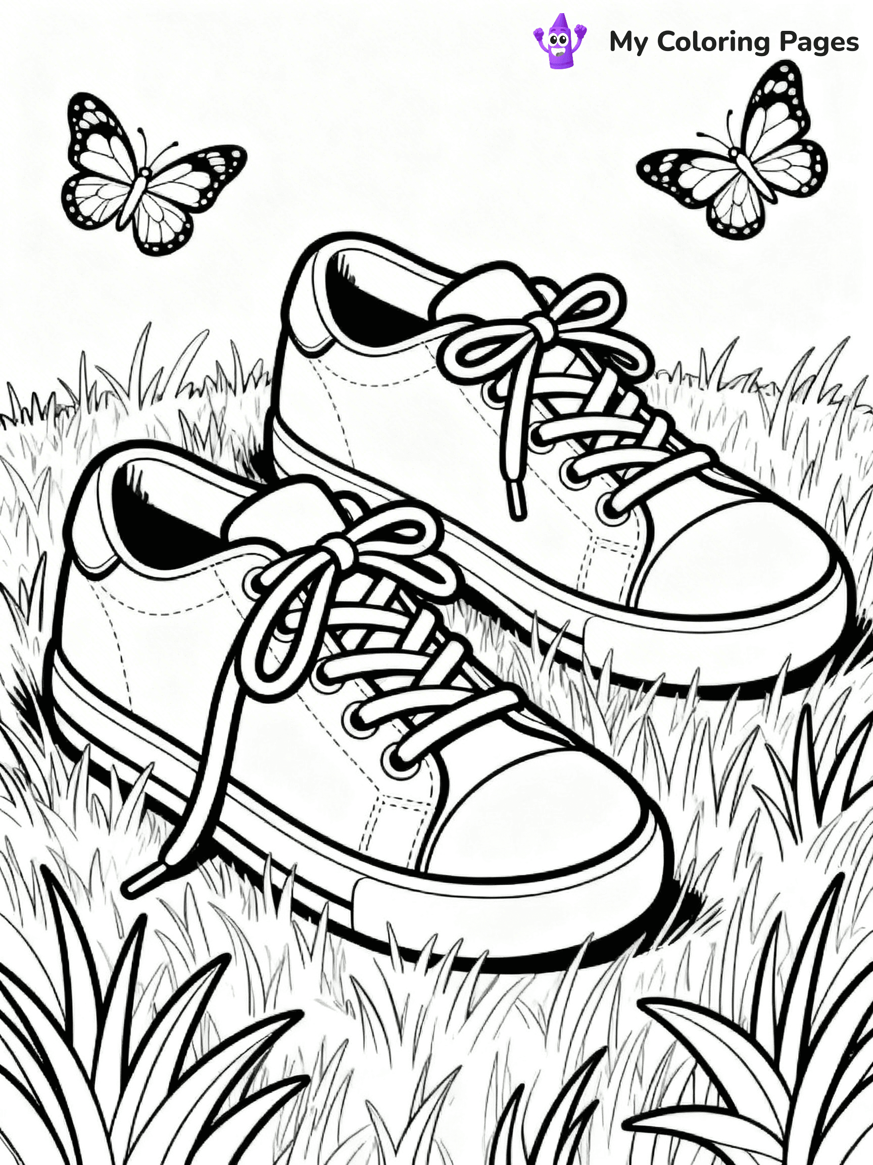Shoe Coloring Pages PDF - 21