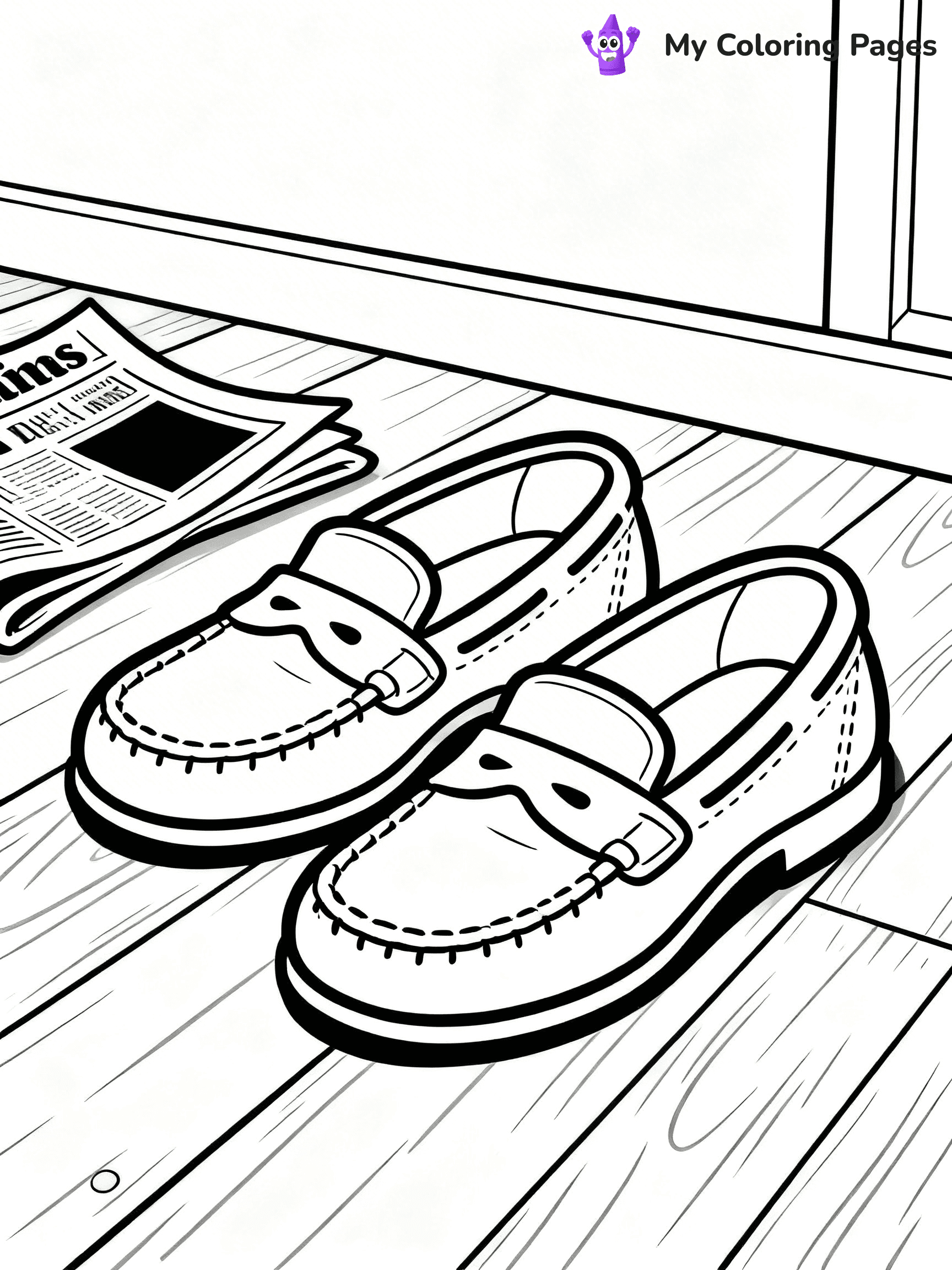 Shoe Coloring Pages PDF - 20