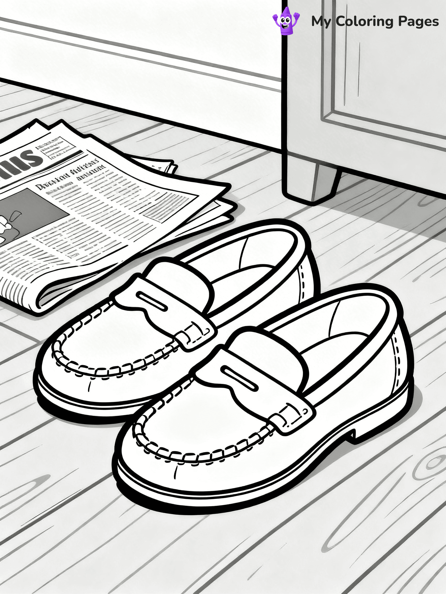 Shoe Coloring Pages PDF - 19