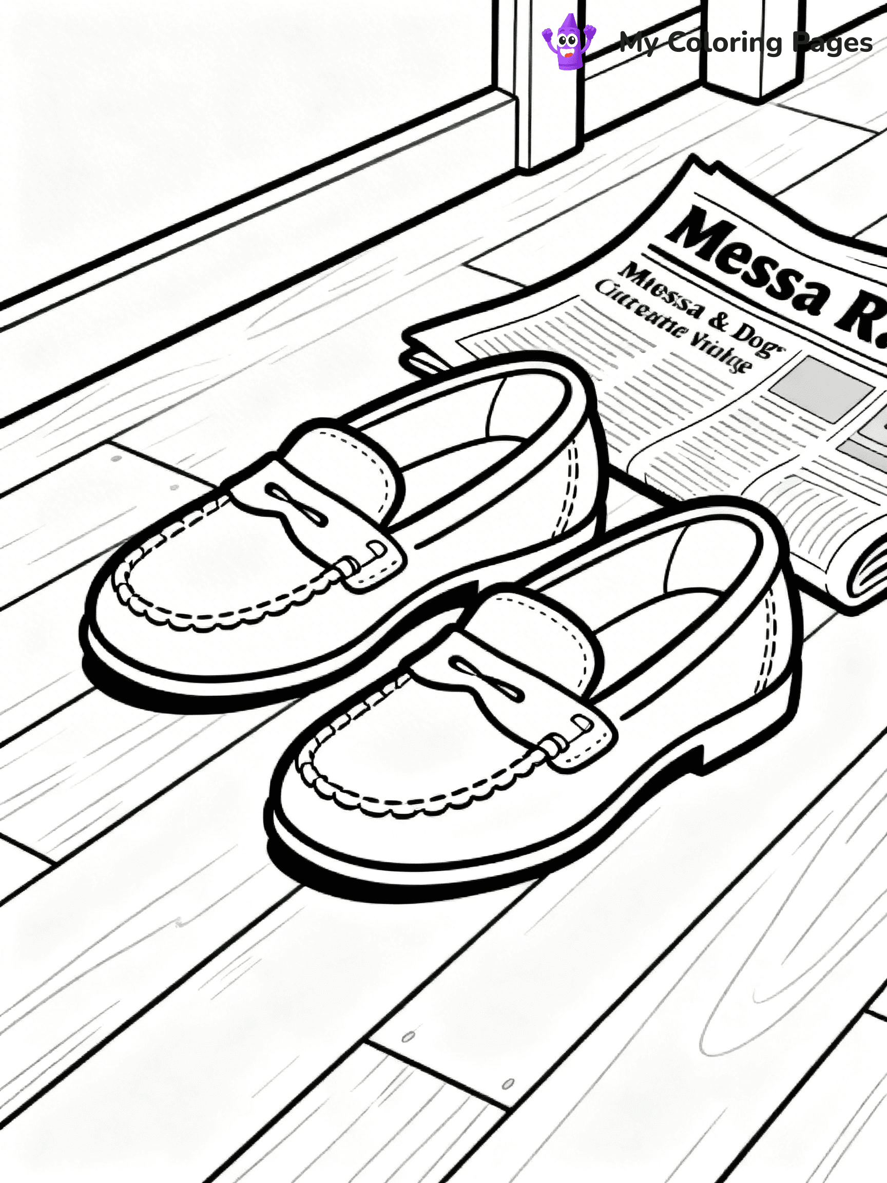 Shoe Coloring Pages PDF - 18