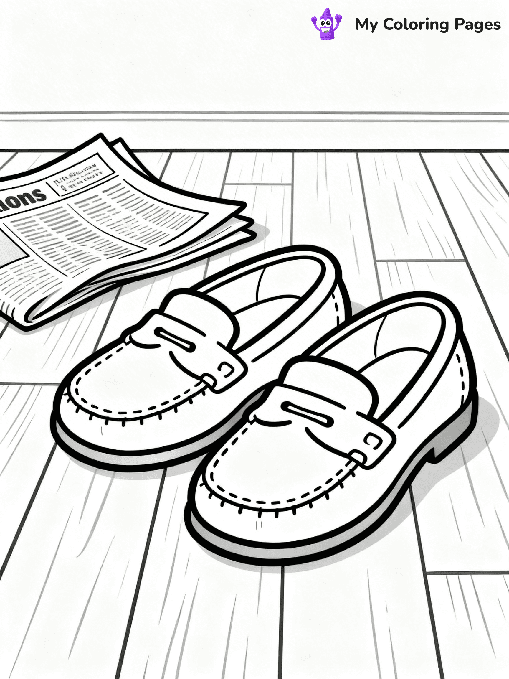 Shoe Coloring Pages PDF - 17