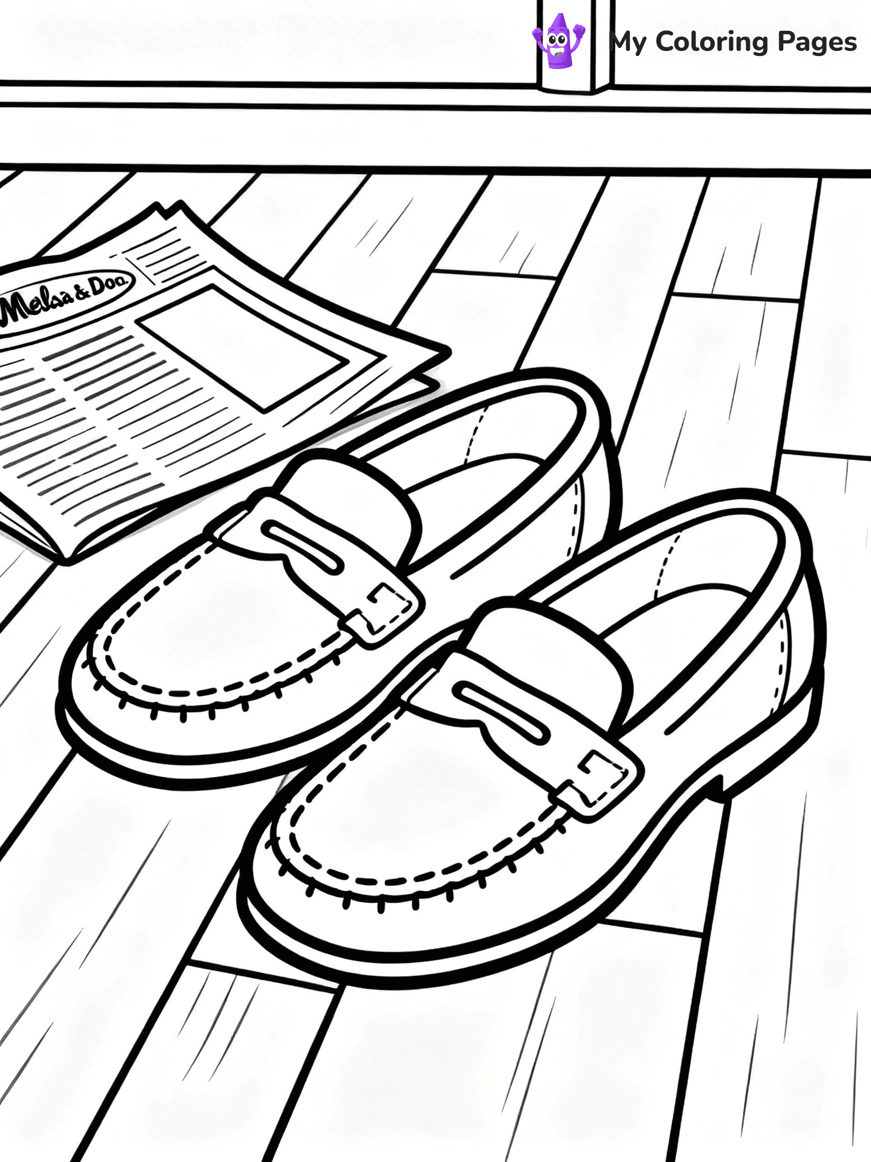 Shoe Coloring Pages PDF - 16