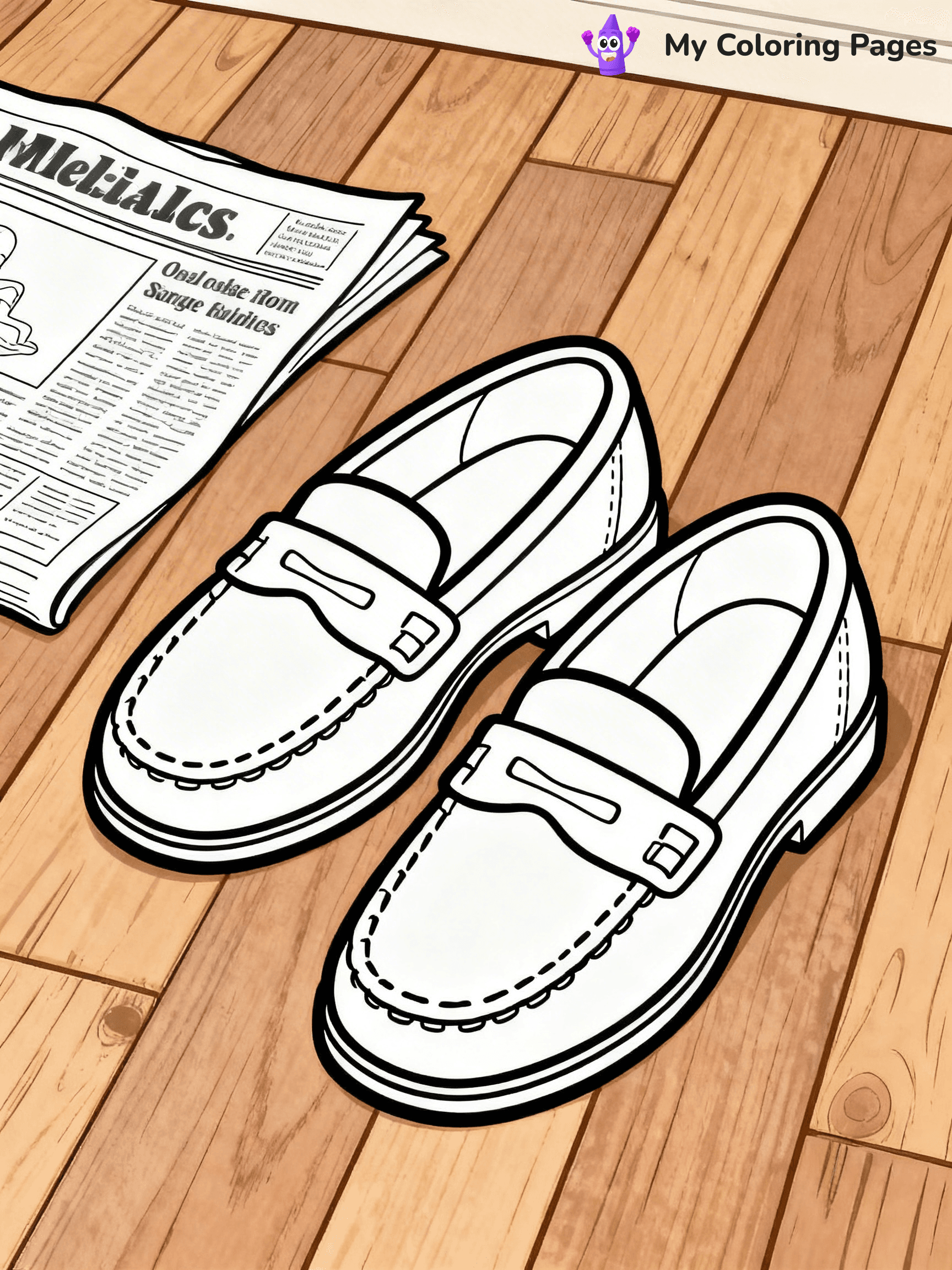 Shoe Coloring Pages PDF - 15