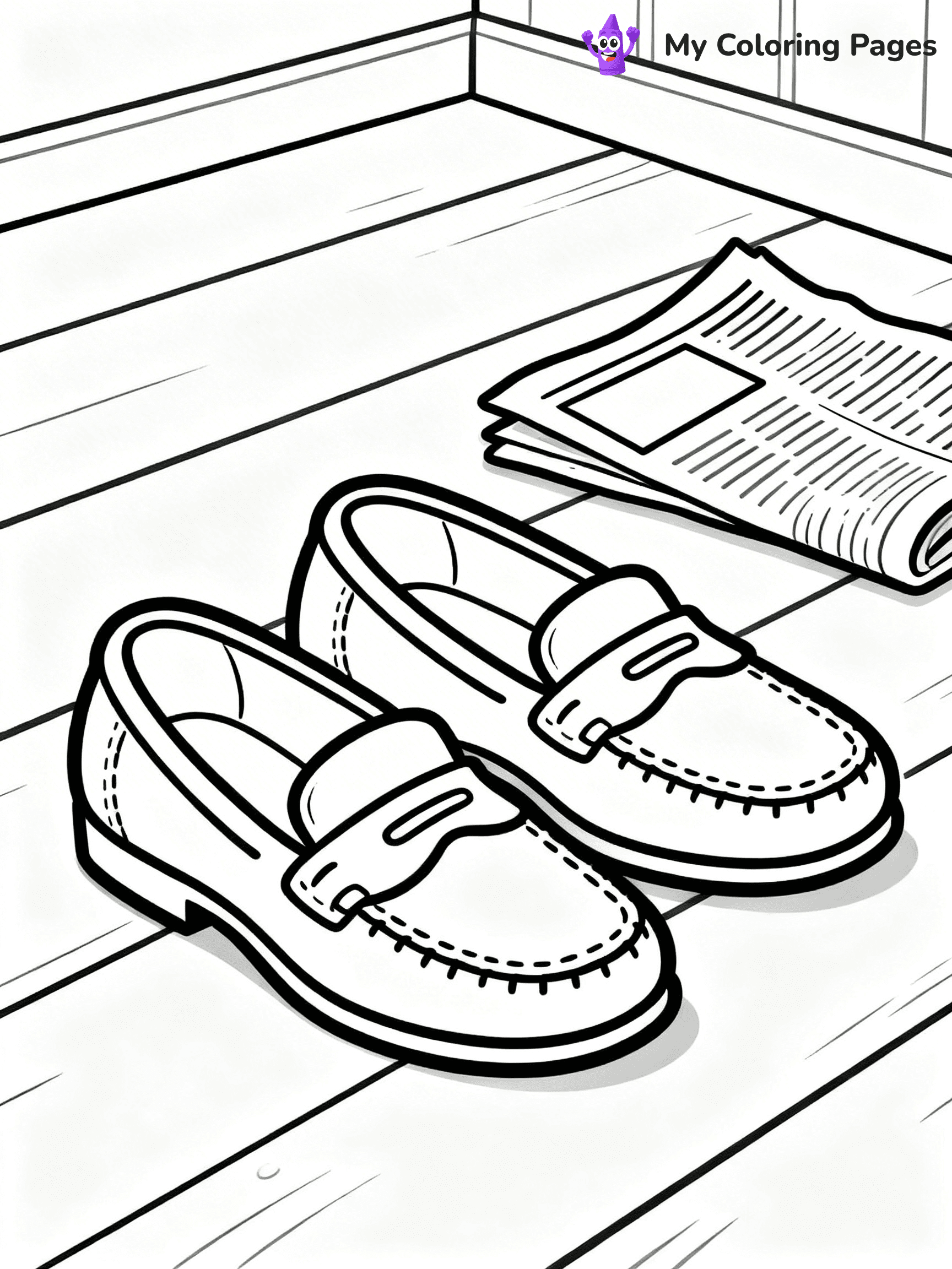 Shoe Coloring Pages PDF - 14