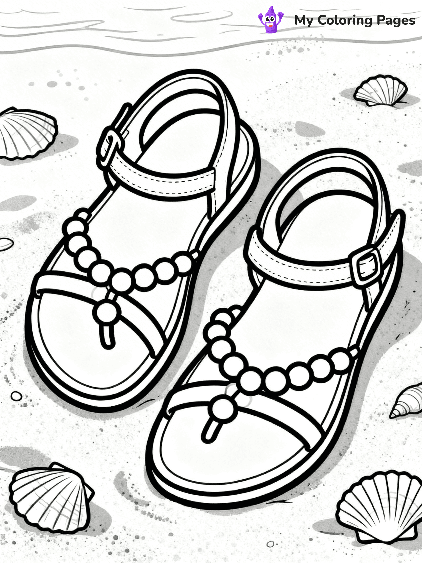 Shoe Coloring Pages PDF - 12