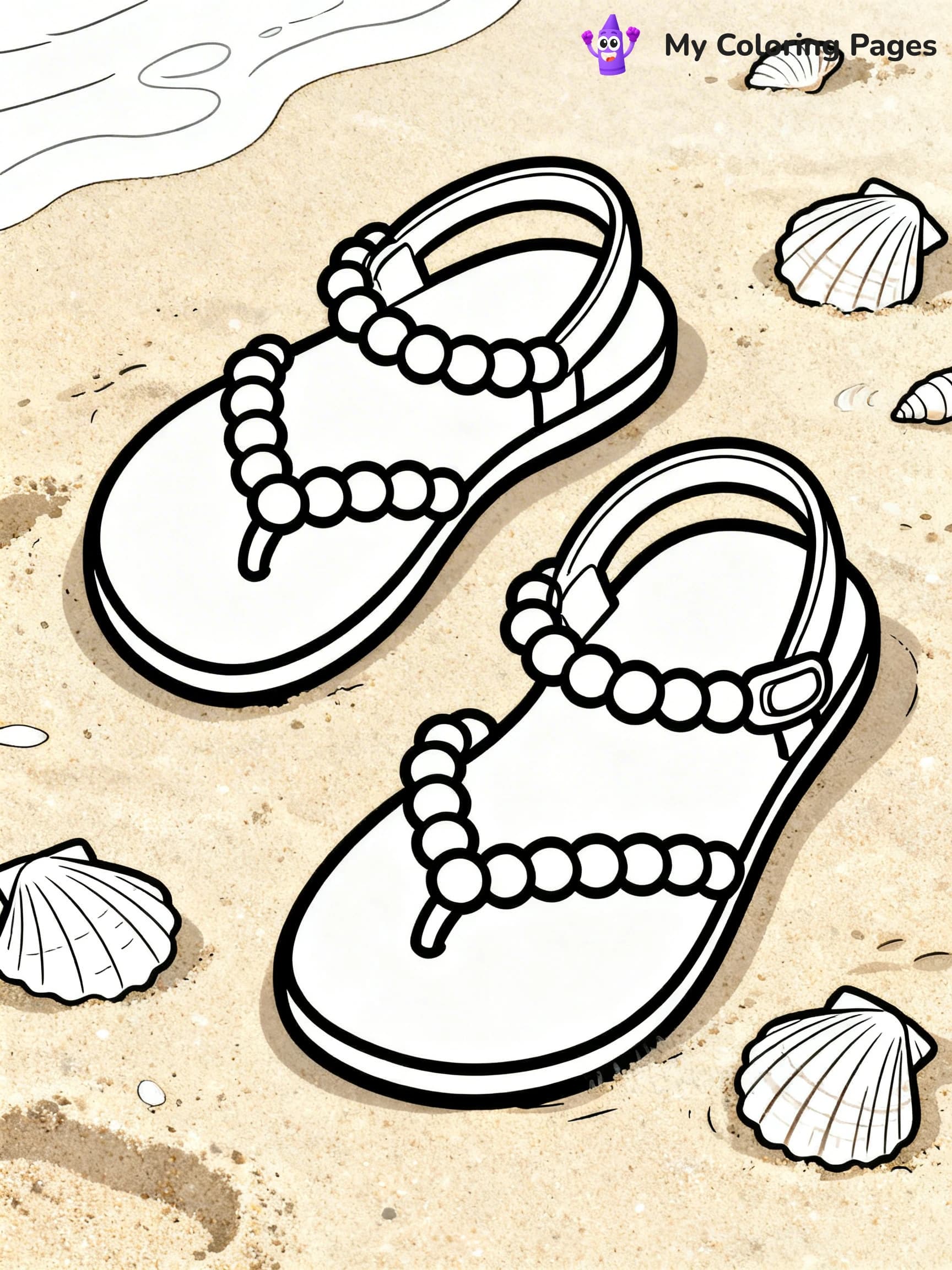 Shoe Coloring Pages PDF - 10