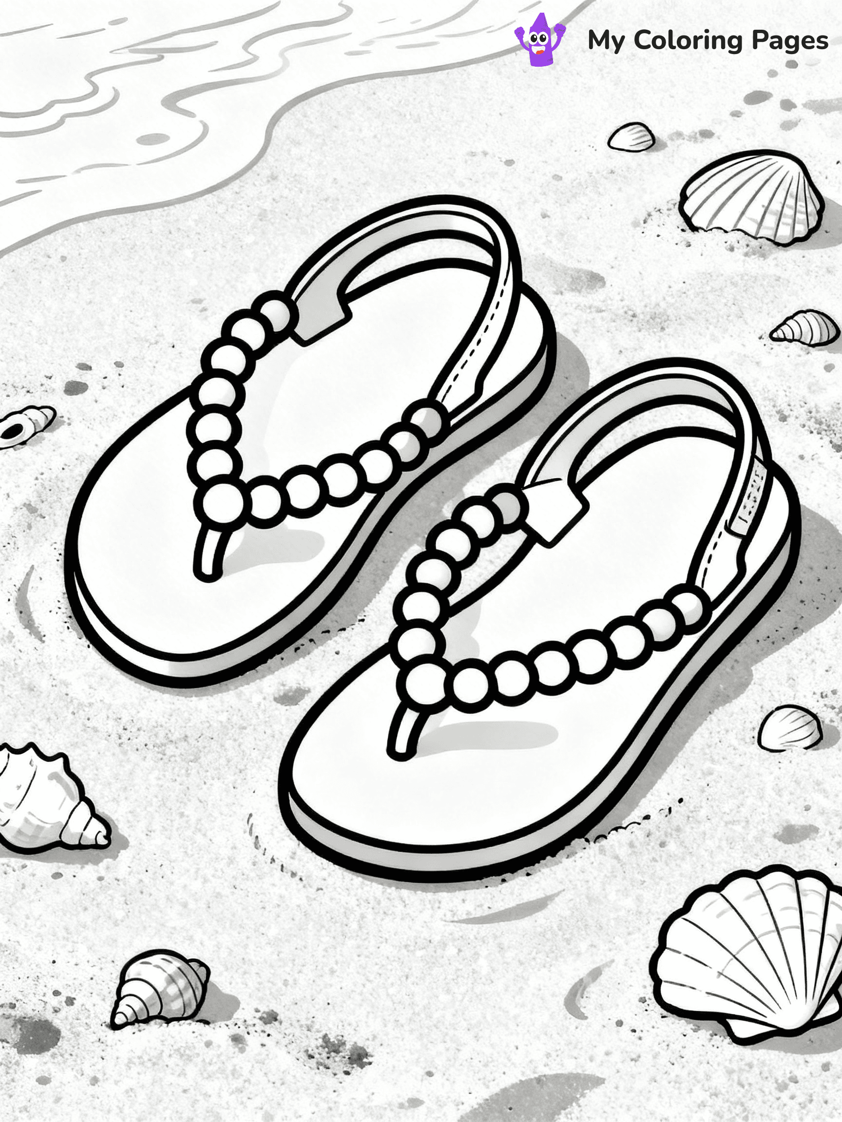 Shoe Coloring Pages PDF - 9