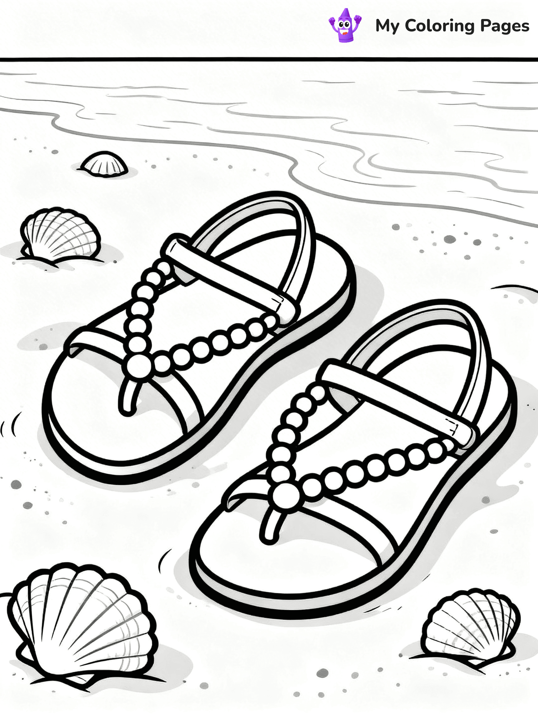 Shoe Coloring Pages PDF - 8