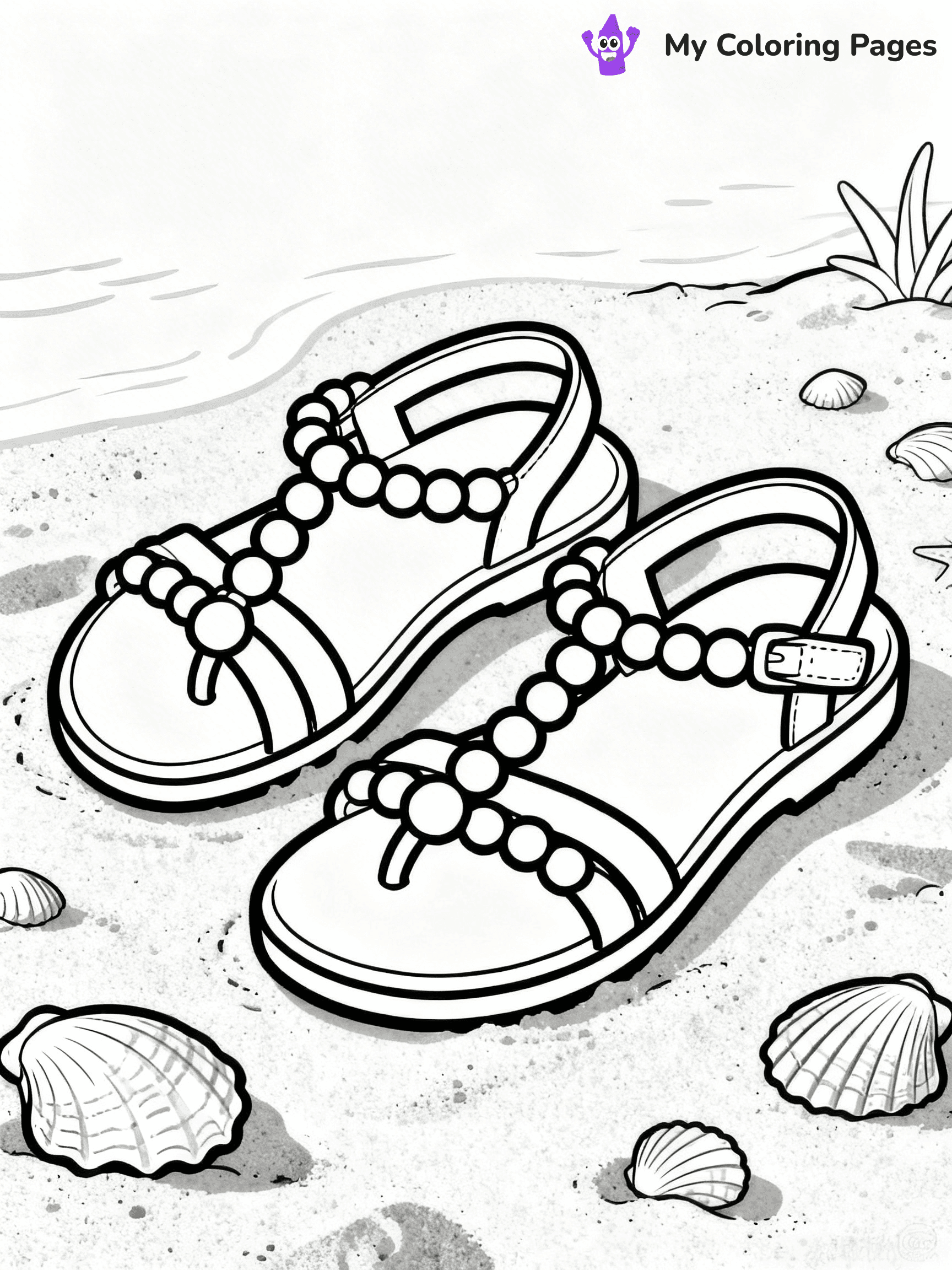 Shoe Coloring Pages PDF - 7