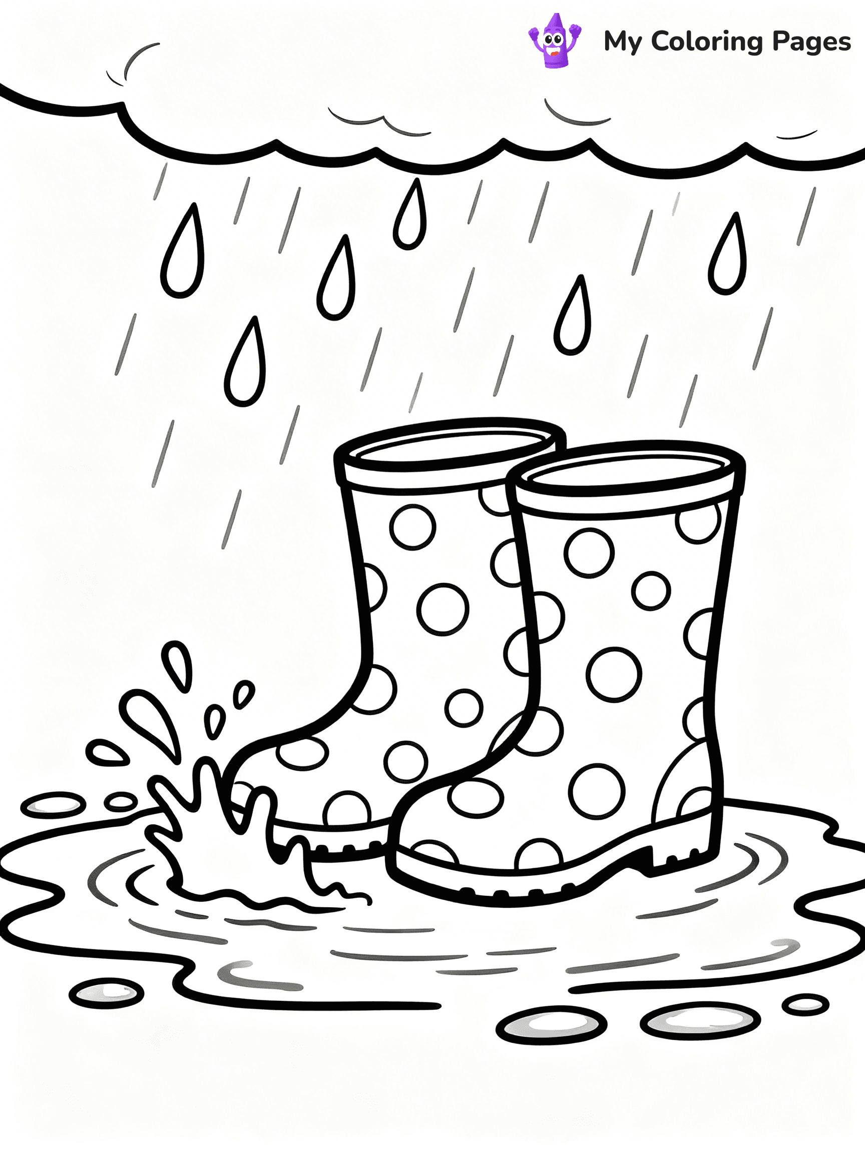 Shoe Coloring Pages PDF - 3