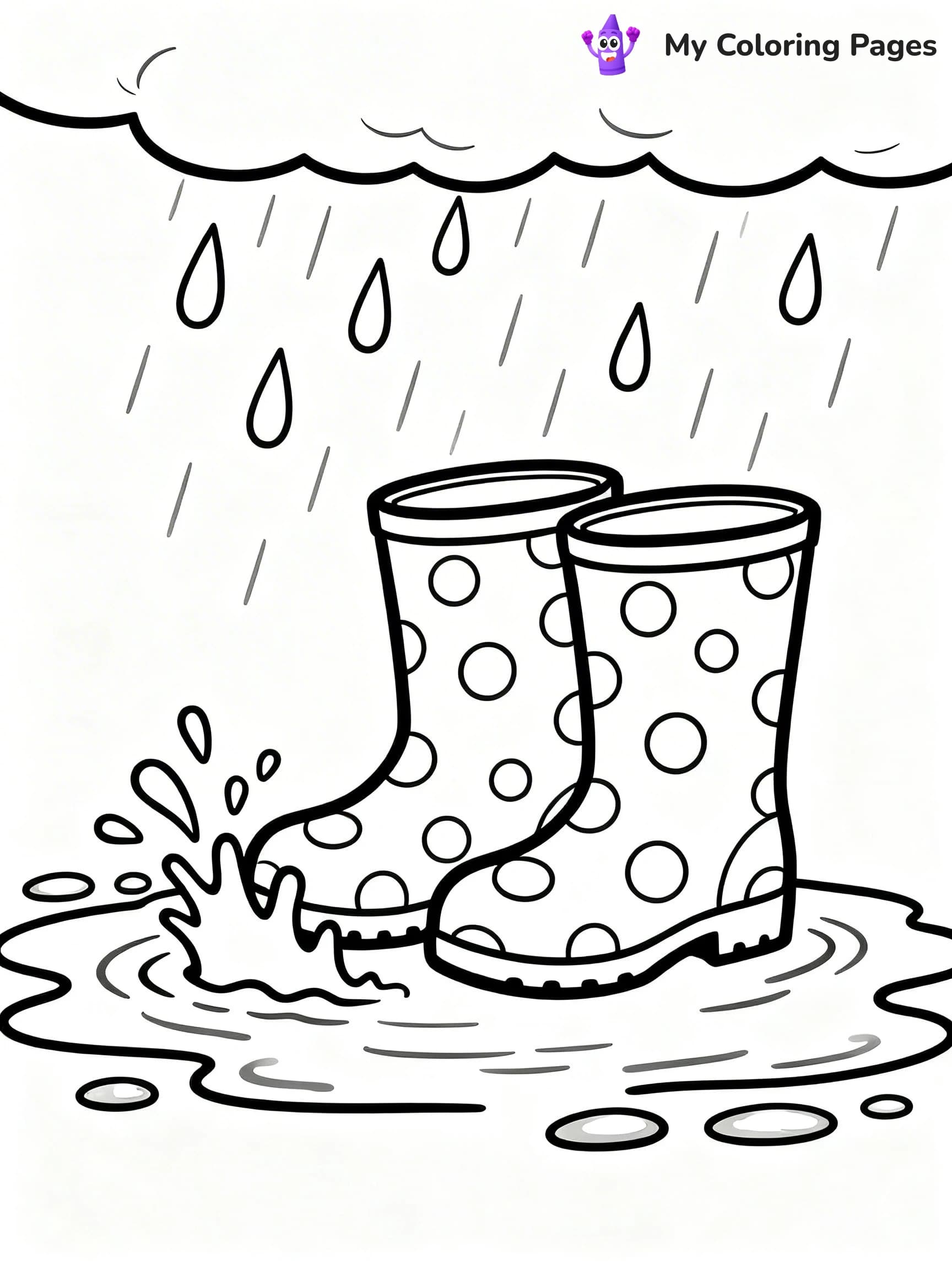 Shoe Coloring Pages PDF - 3