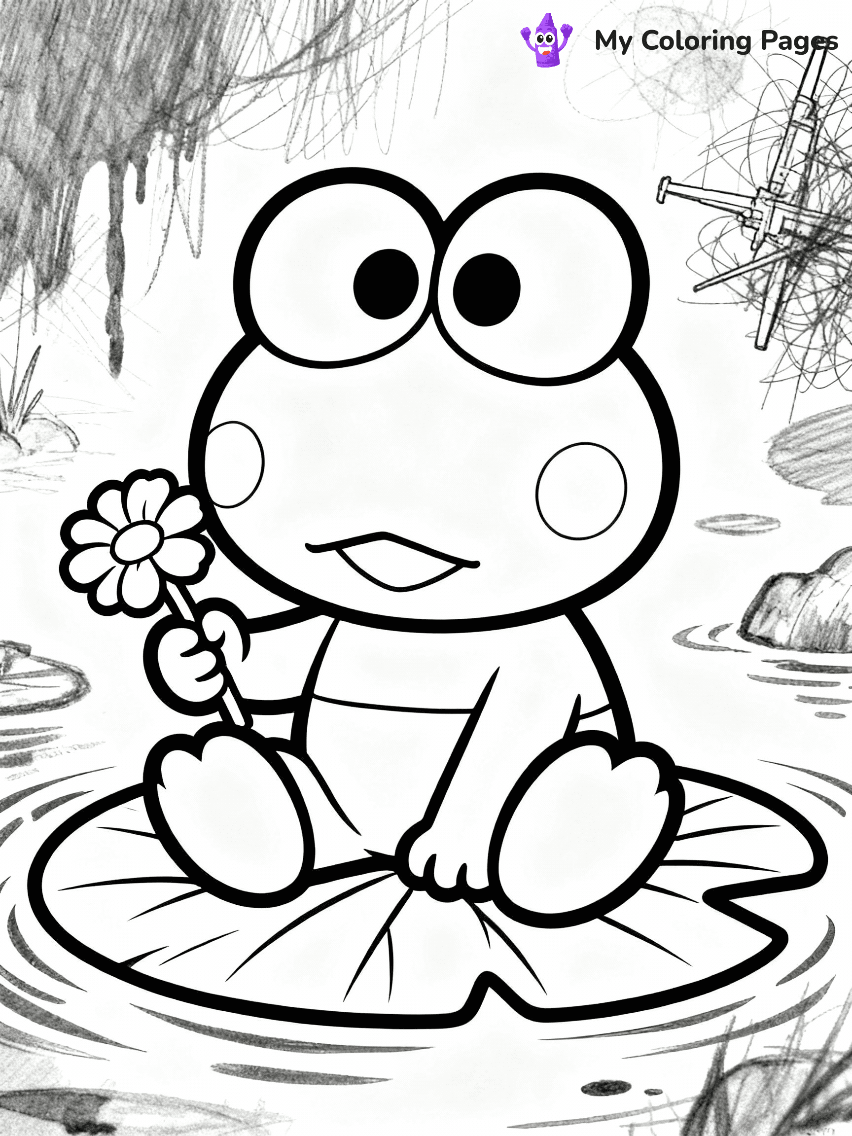 Keroppi Coloring Pages - 21