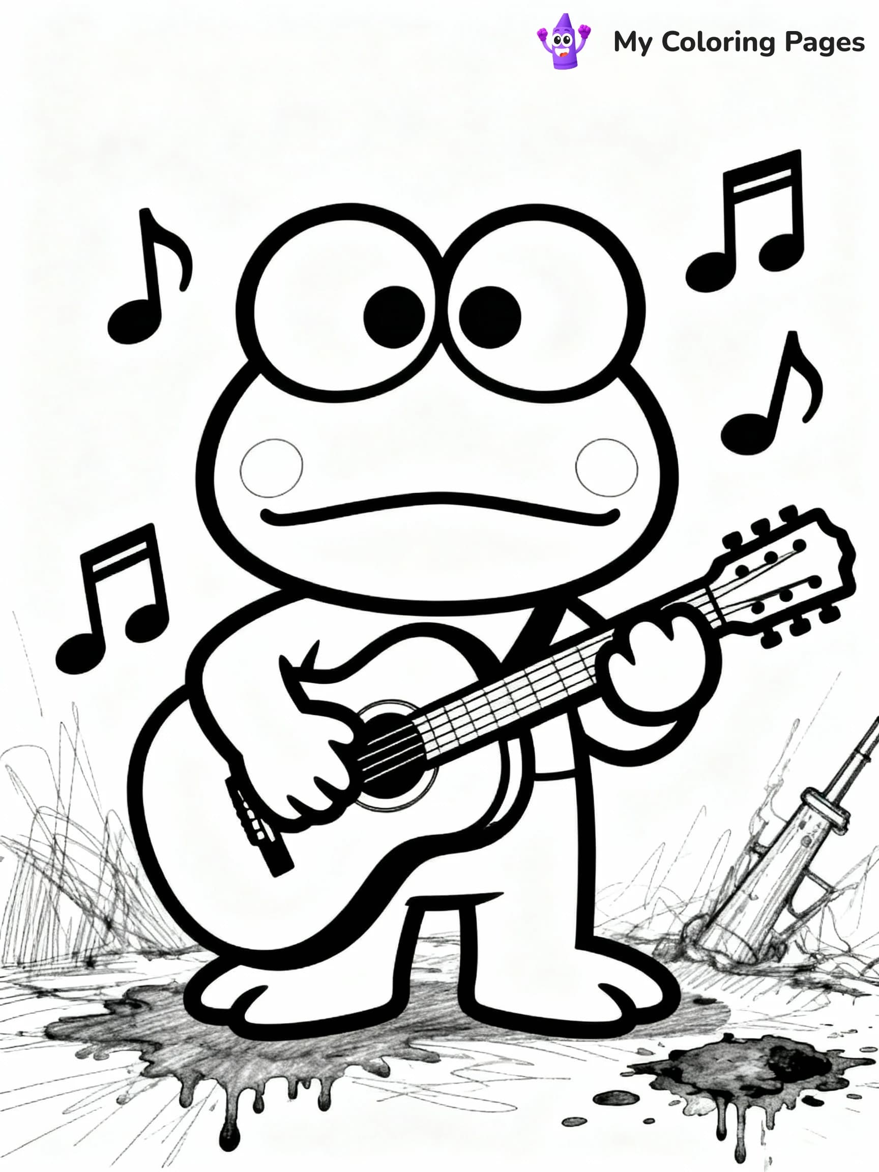 Keroppi Coloring Pages - 17