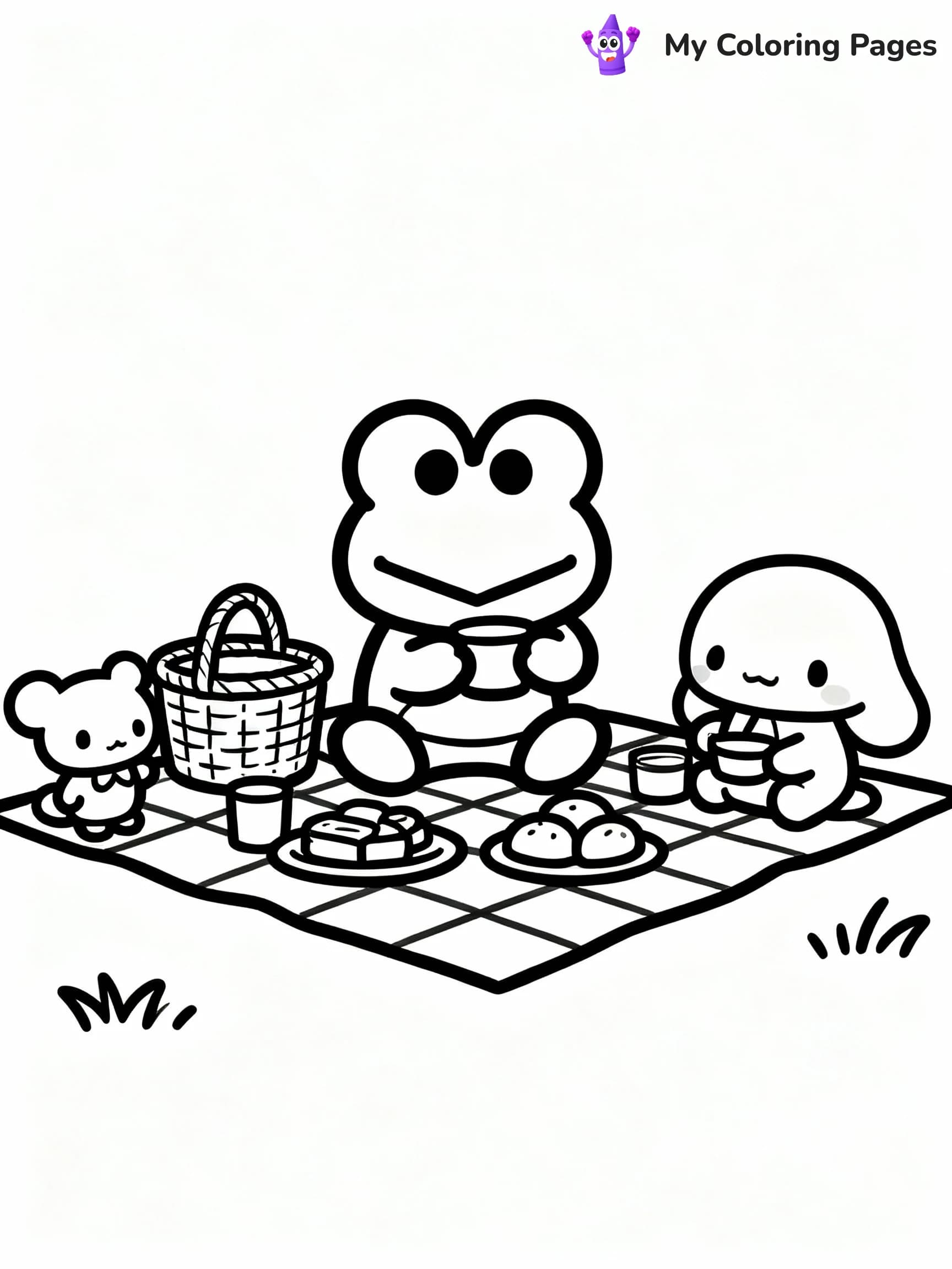 Keroppi Coloring Pages - 12