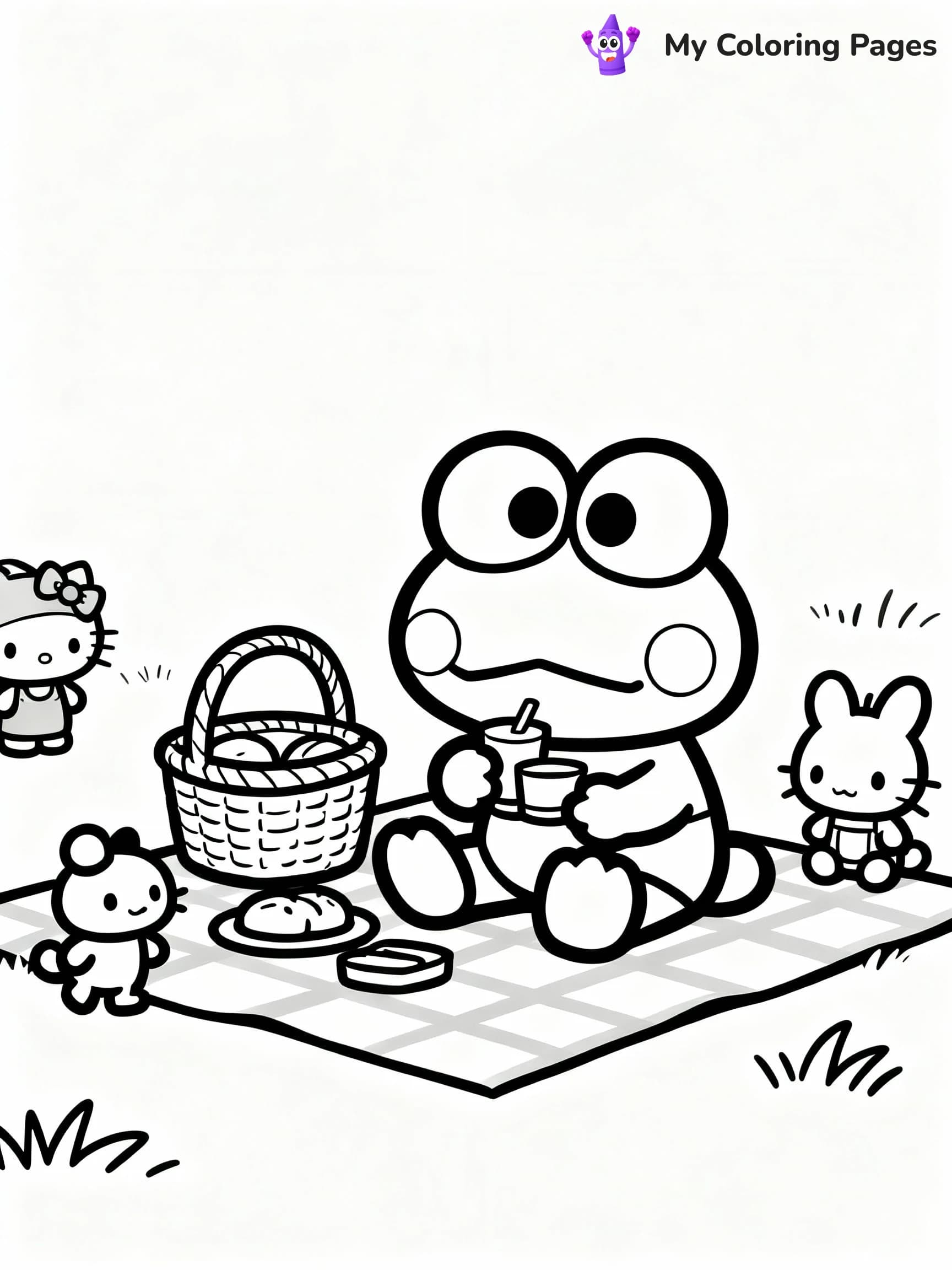 Keroppi Coloring Pages - 11