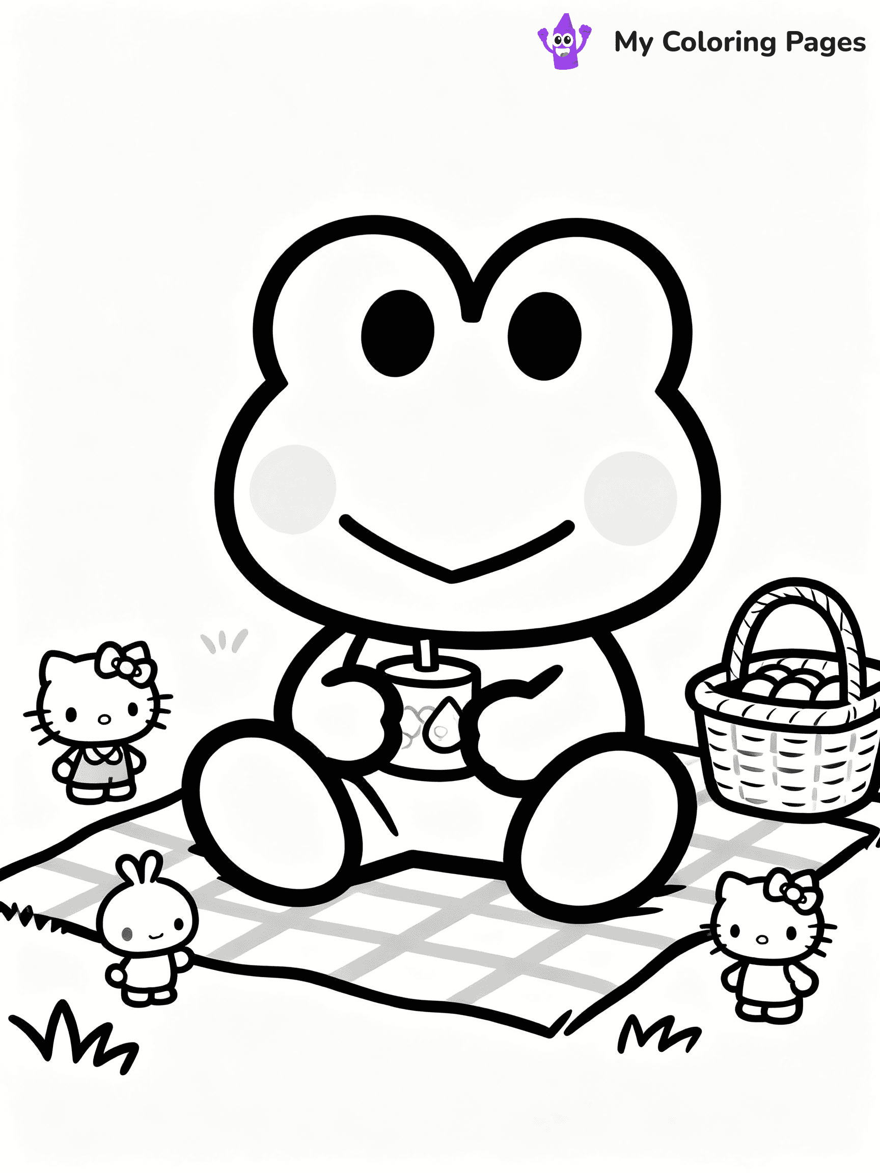 Keroppi Coloring Pages - 10