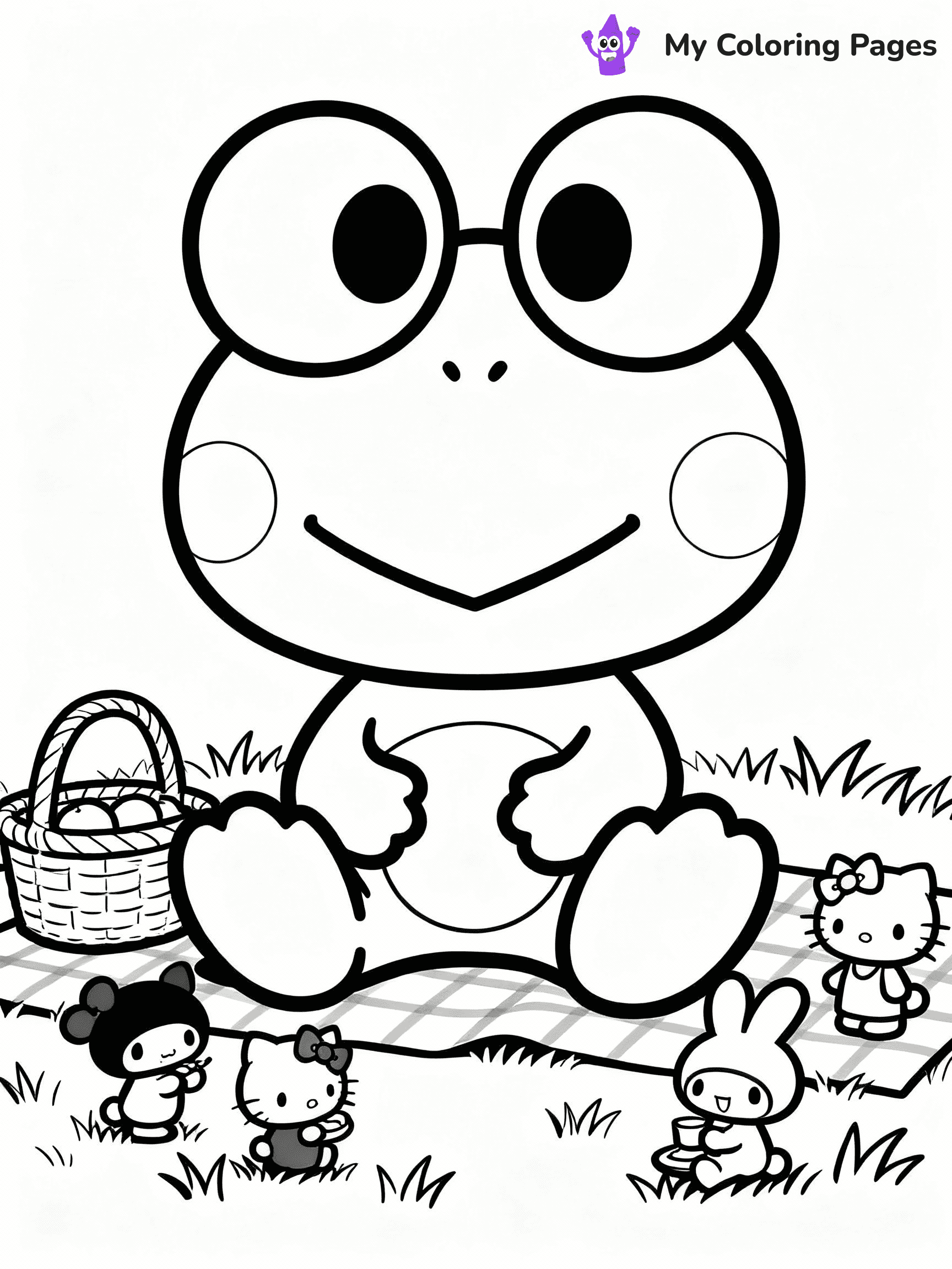 Keroppi Coloring Pages - 8