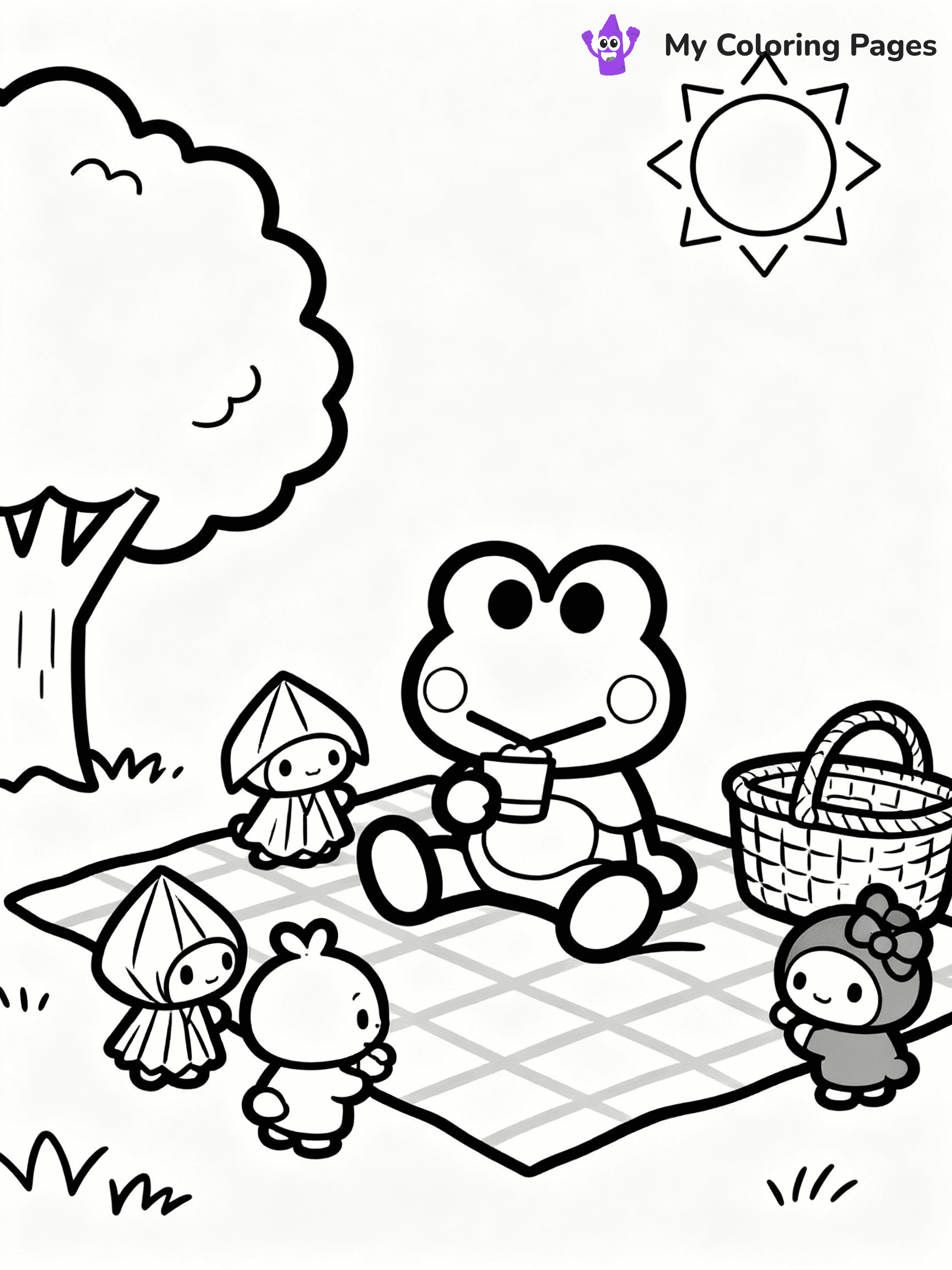 Keroppi Coloring Pages - 7