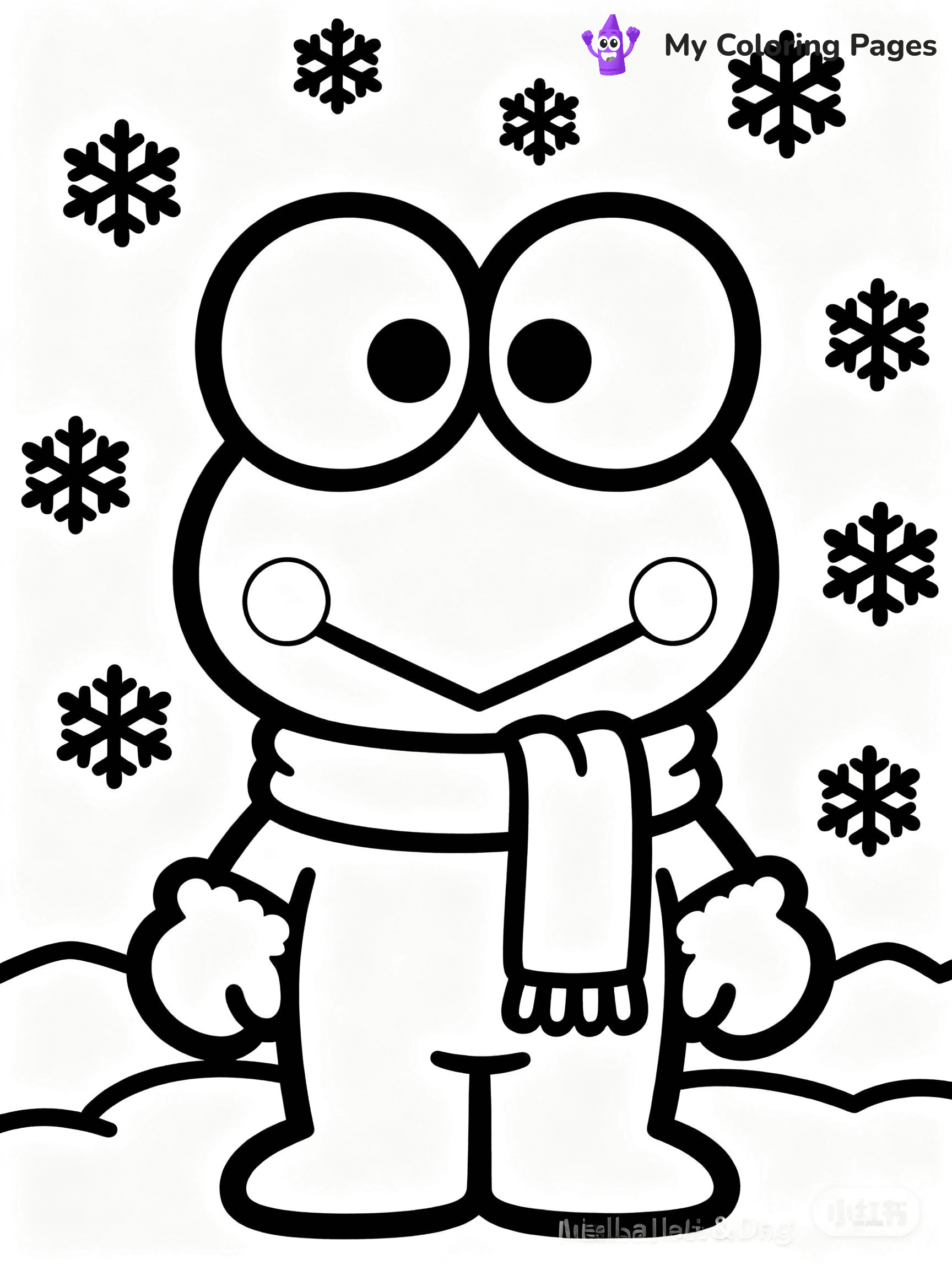 Keroppi Coloring Pages - 4