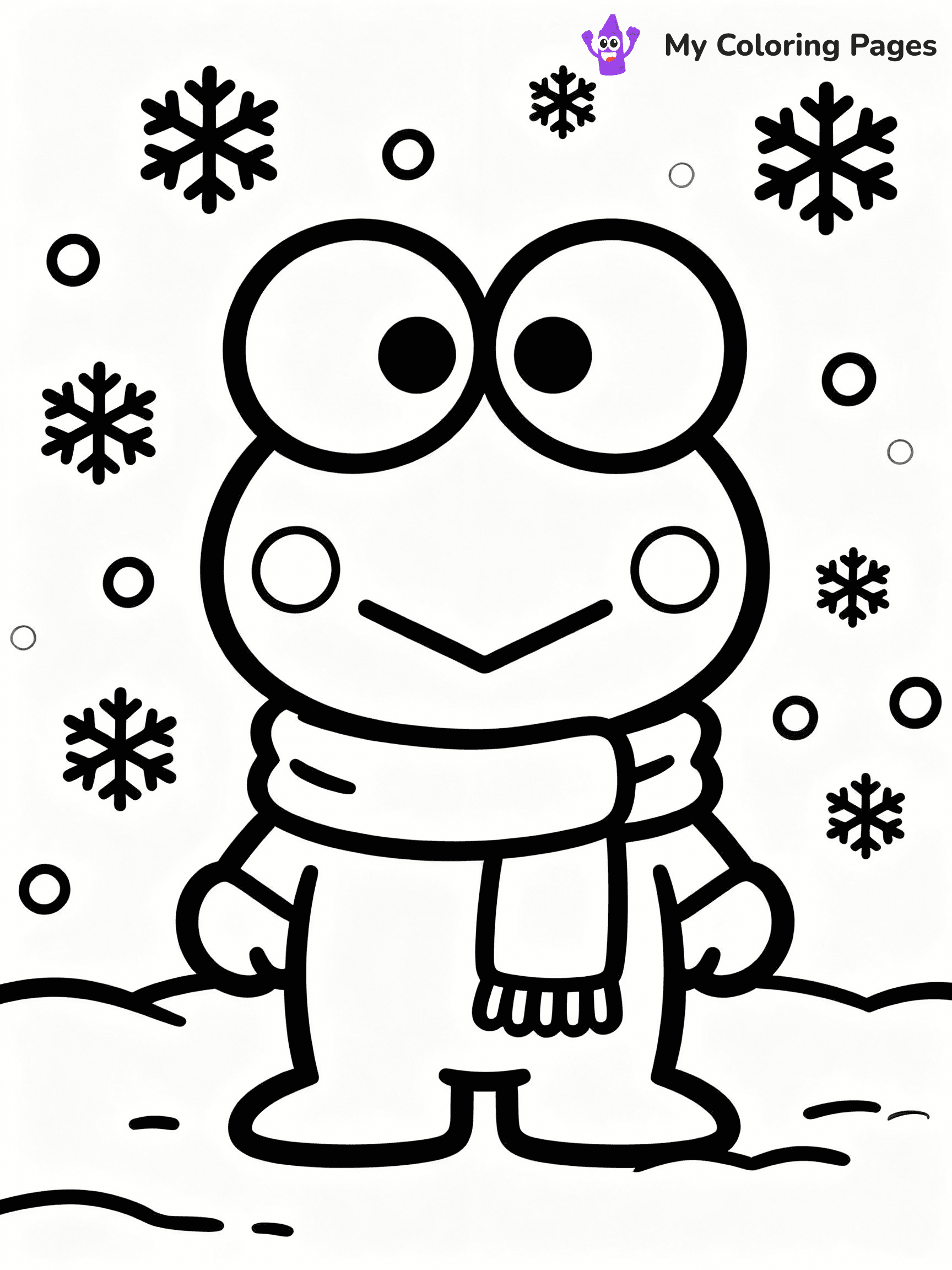 Keroppi Coloring Pages - 3