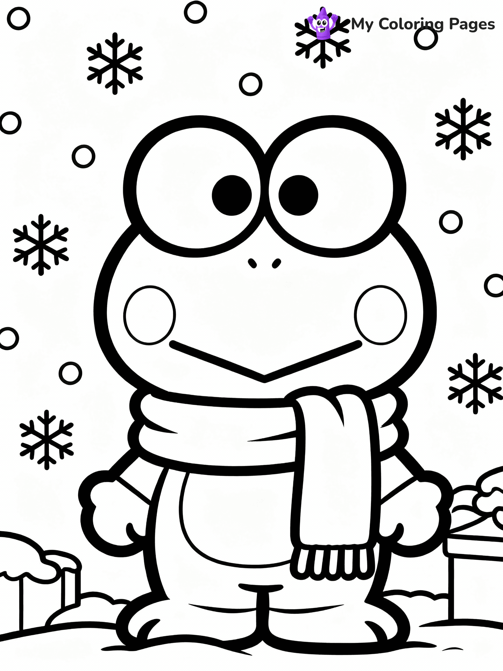Keroppi Coloring Pages - 2