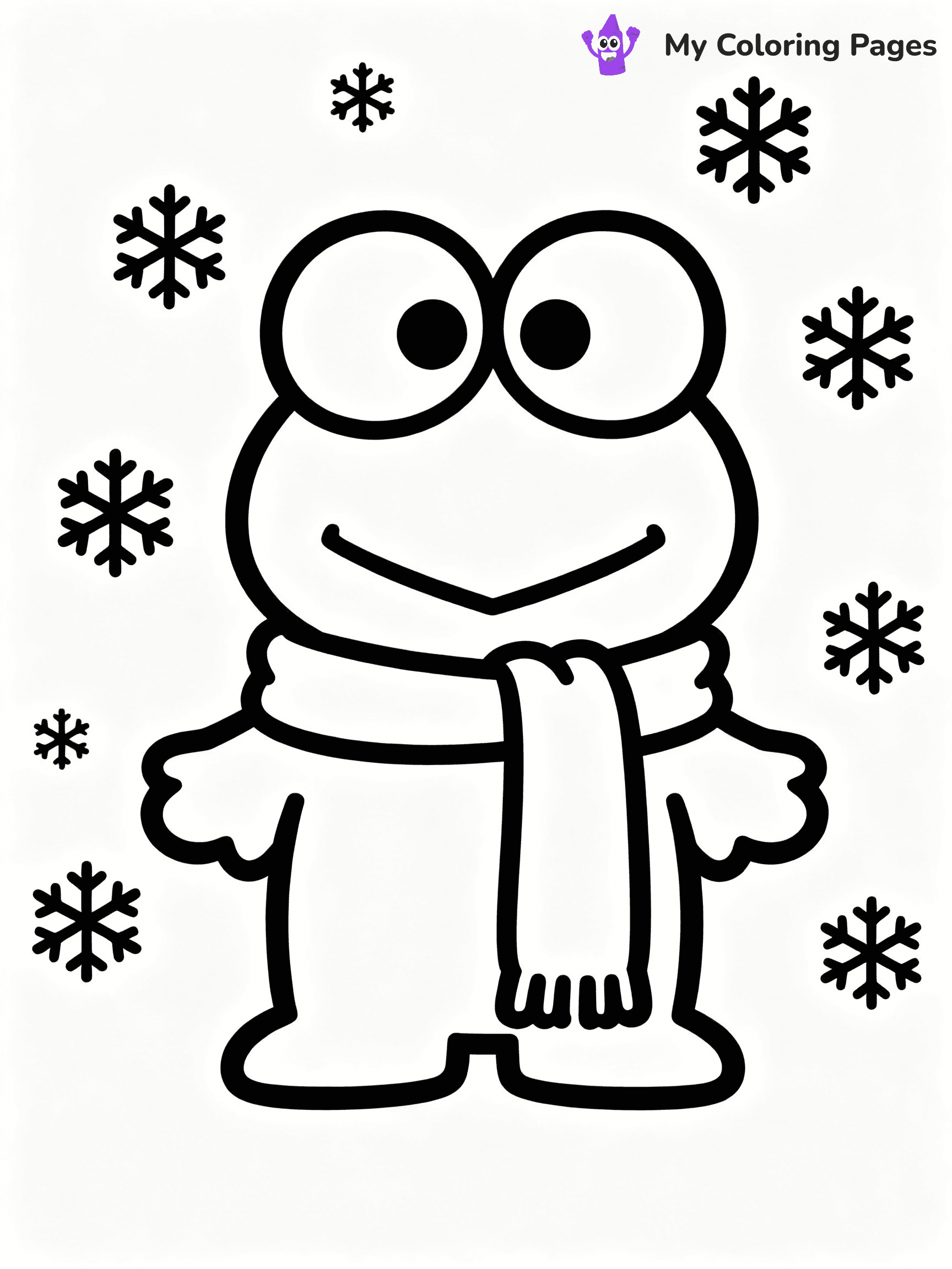 Keroppi Coloring Pages - 1