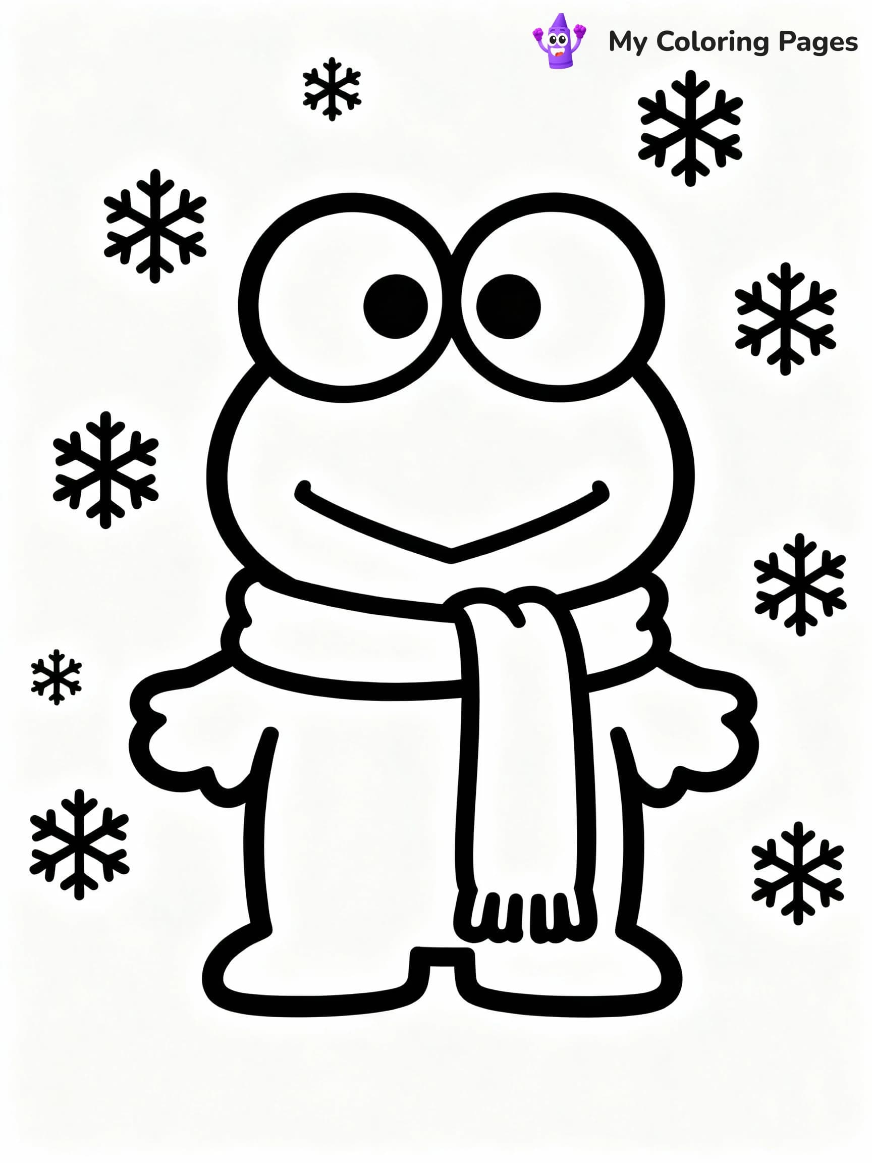 Keroppi Coloring Pages - 1
