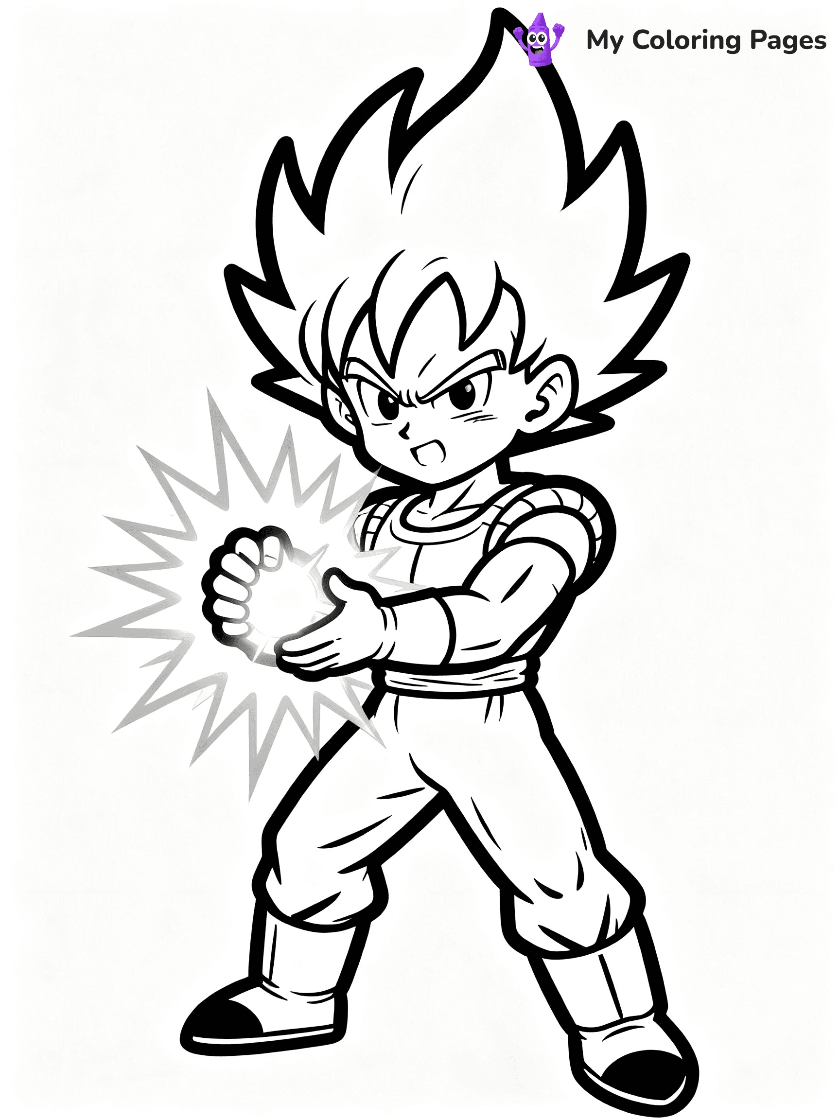 Goku Super Saiyan Coloring Pages - 12