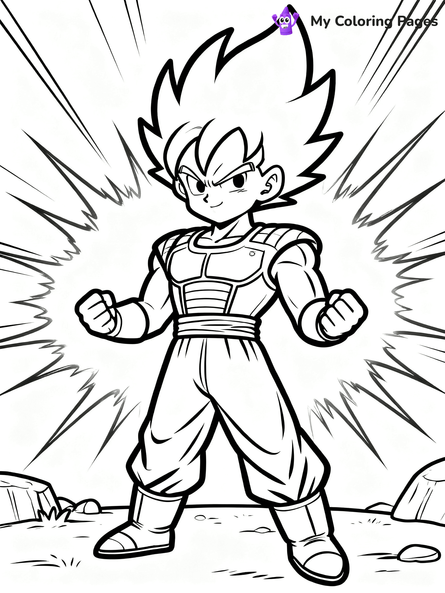 Goku Super Saiyan Coloring Pages - 10