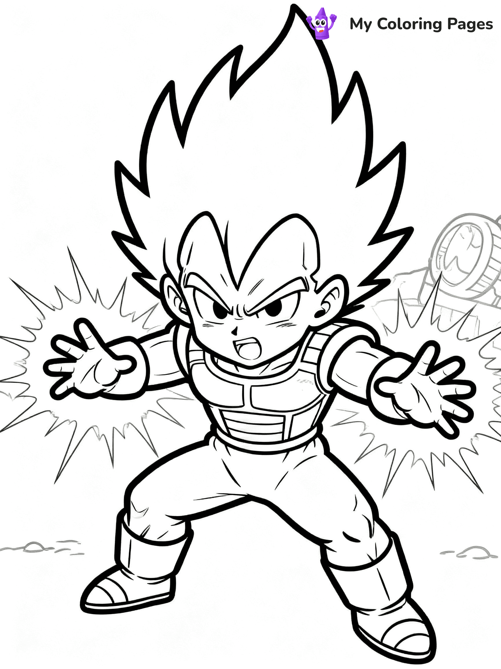 Goku Super Saiyan Coloring Pages - 8