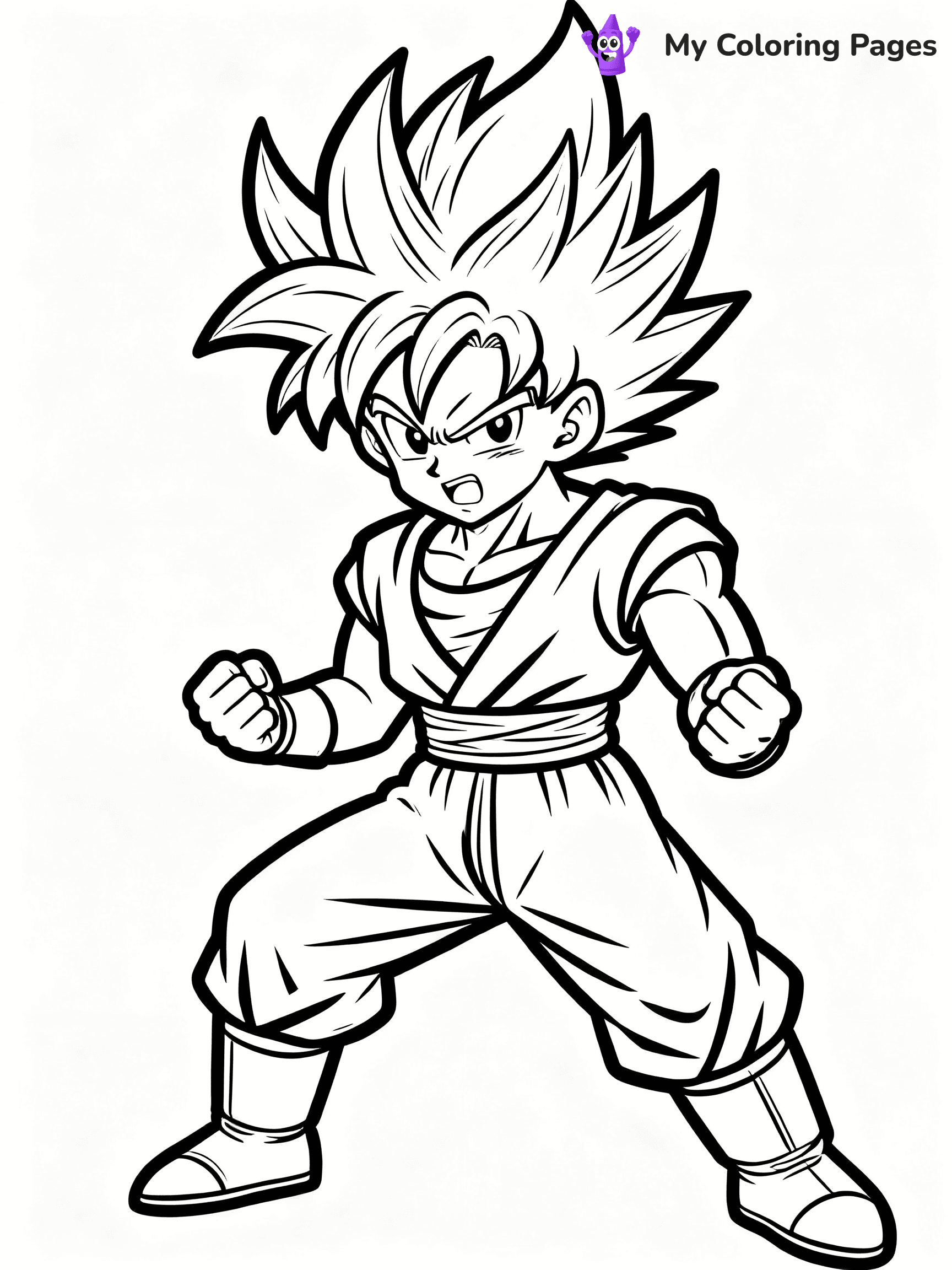 Goku Super Saiyan Coloring Pages - 7