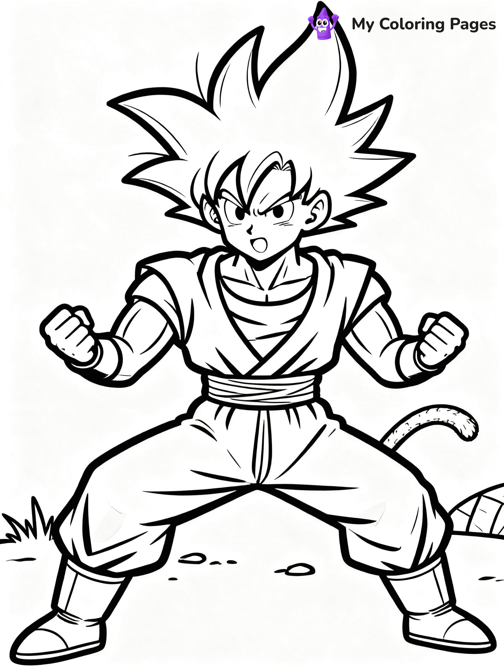 Goku Super Saiyan Coloring Pages - 6