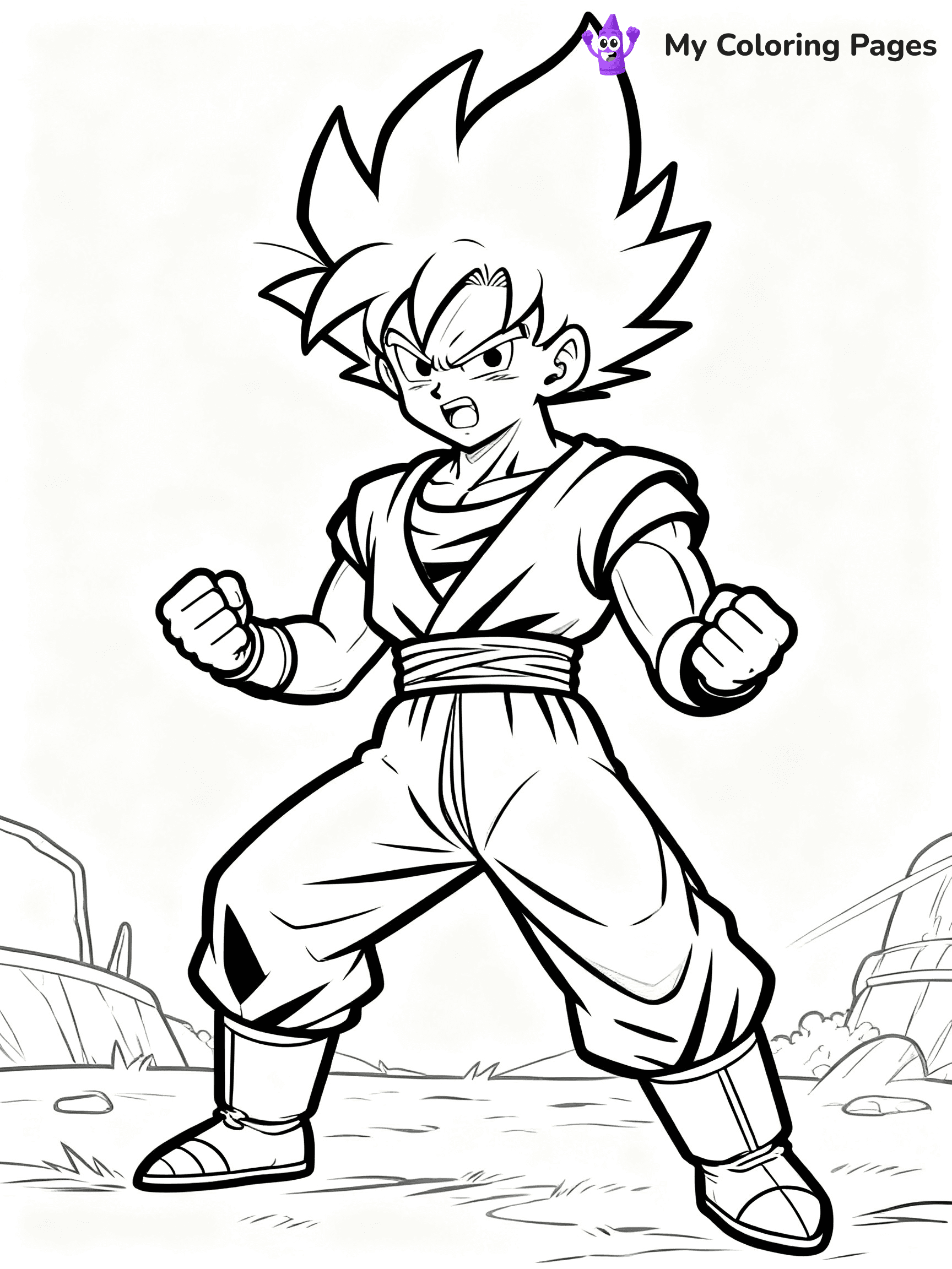 Goku Super Saiyan Coloring Pages - 3