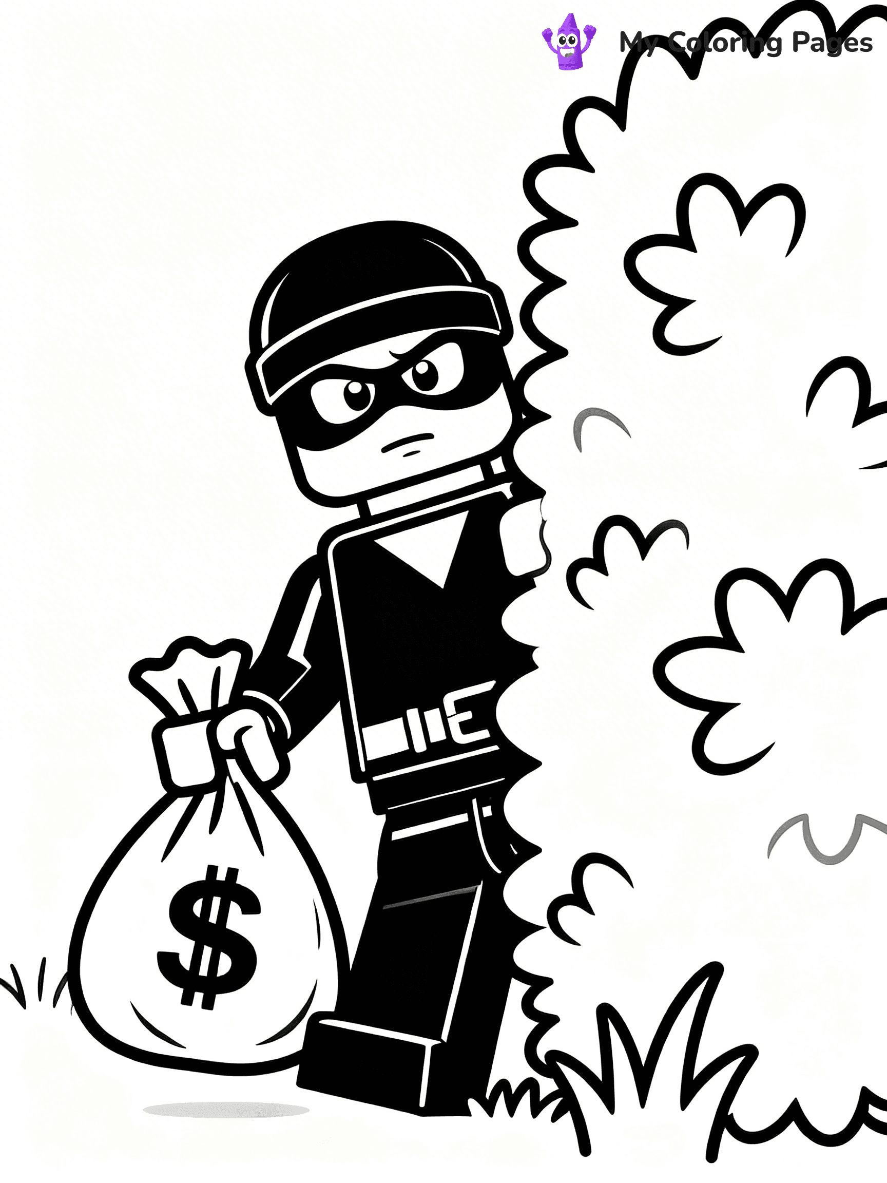 Lego Police Coloring Pages - 17