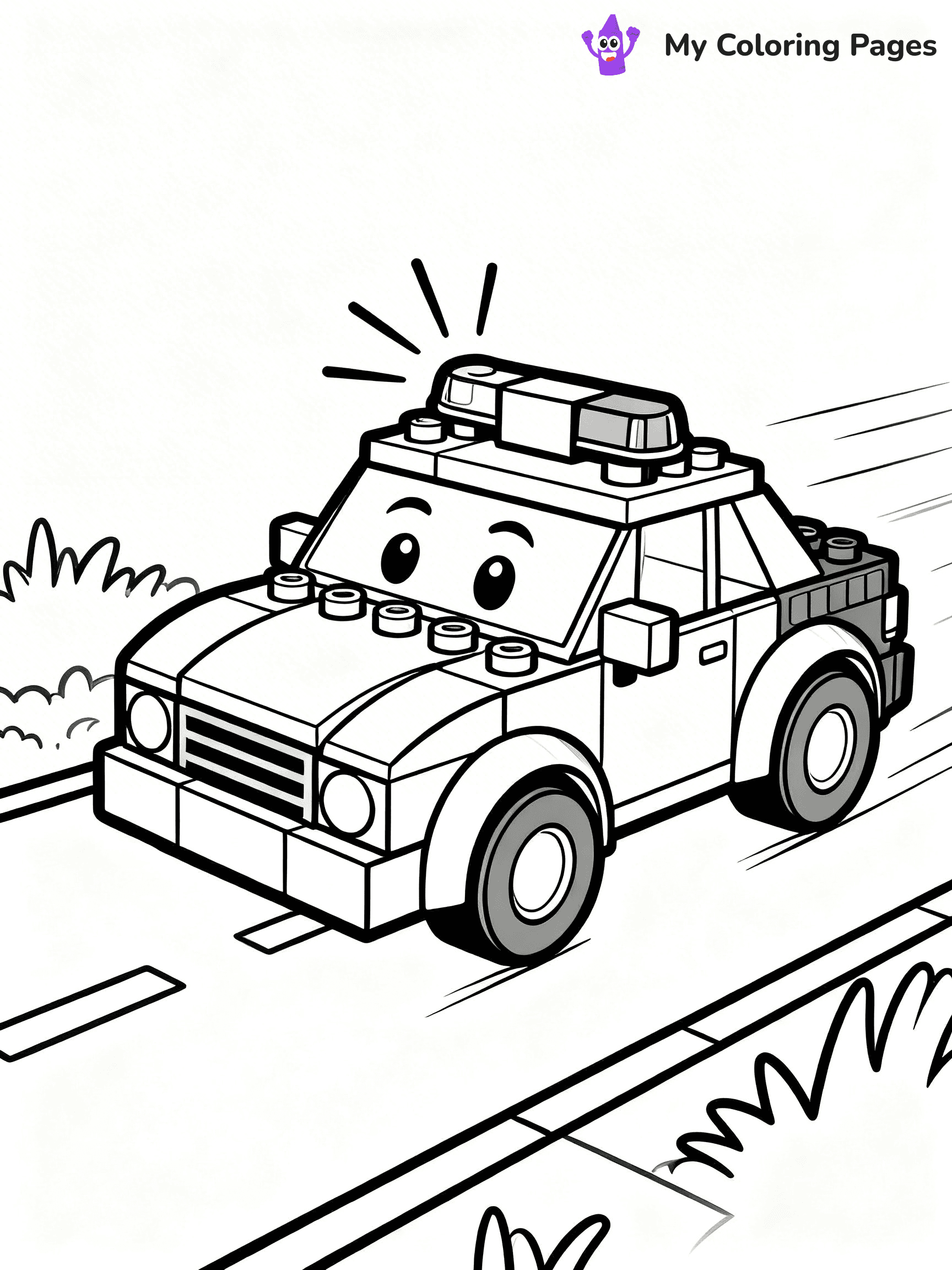 Lego Police Coloring Pages - 14