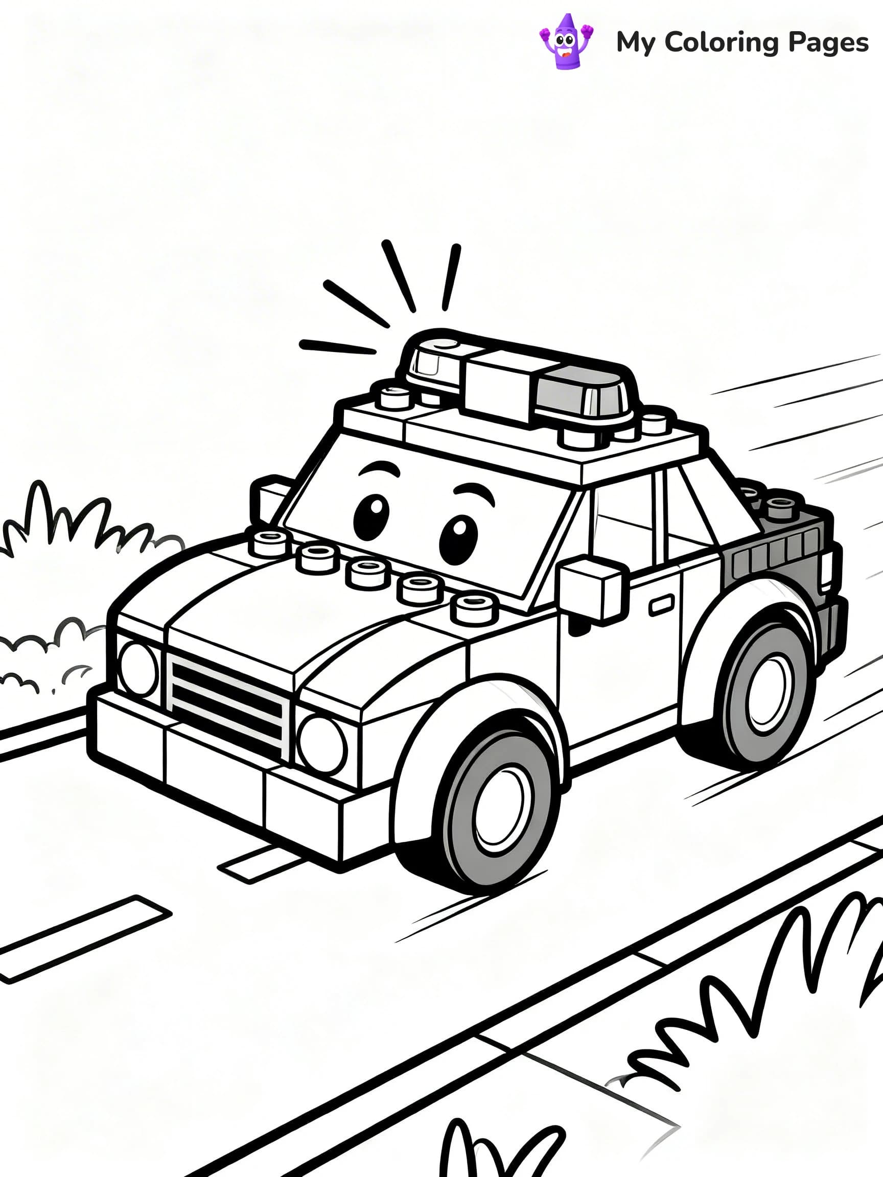 Lego Police Coloring Pages - 14