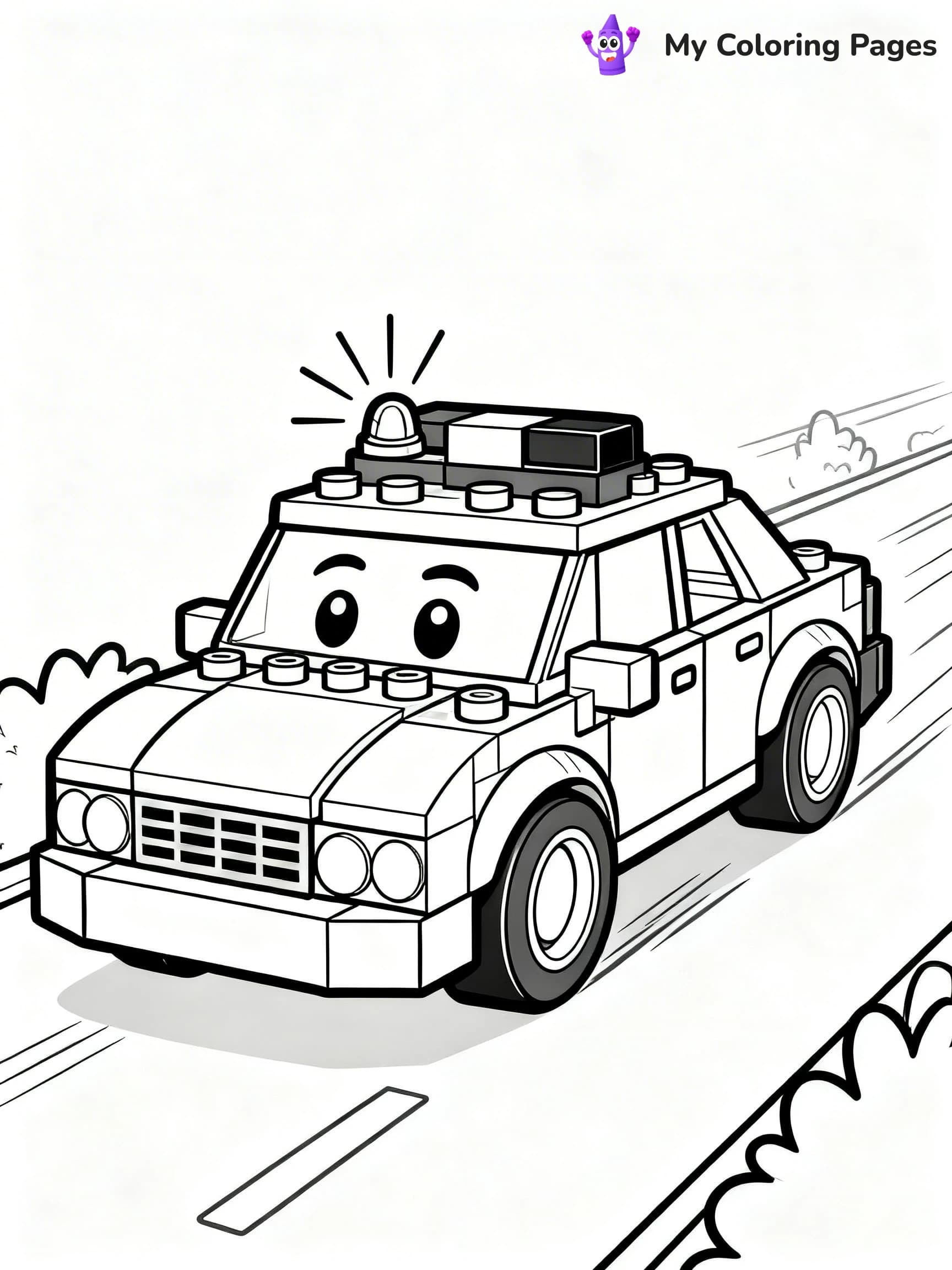 Lego Police Coloring Pages - 13