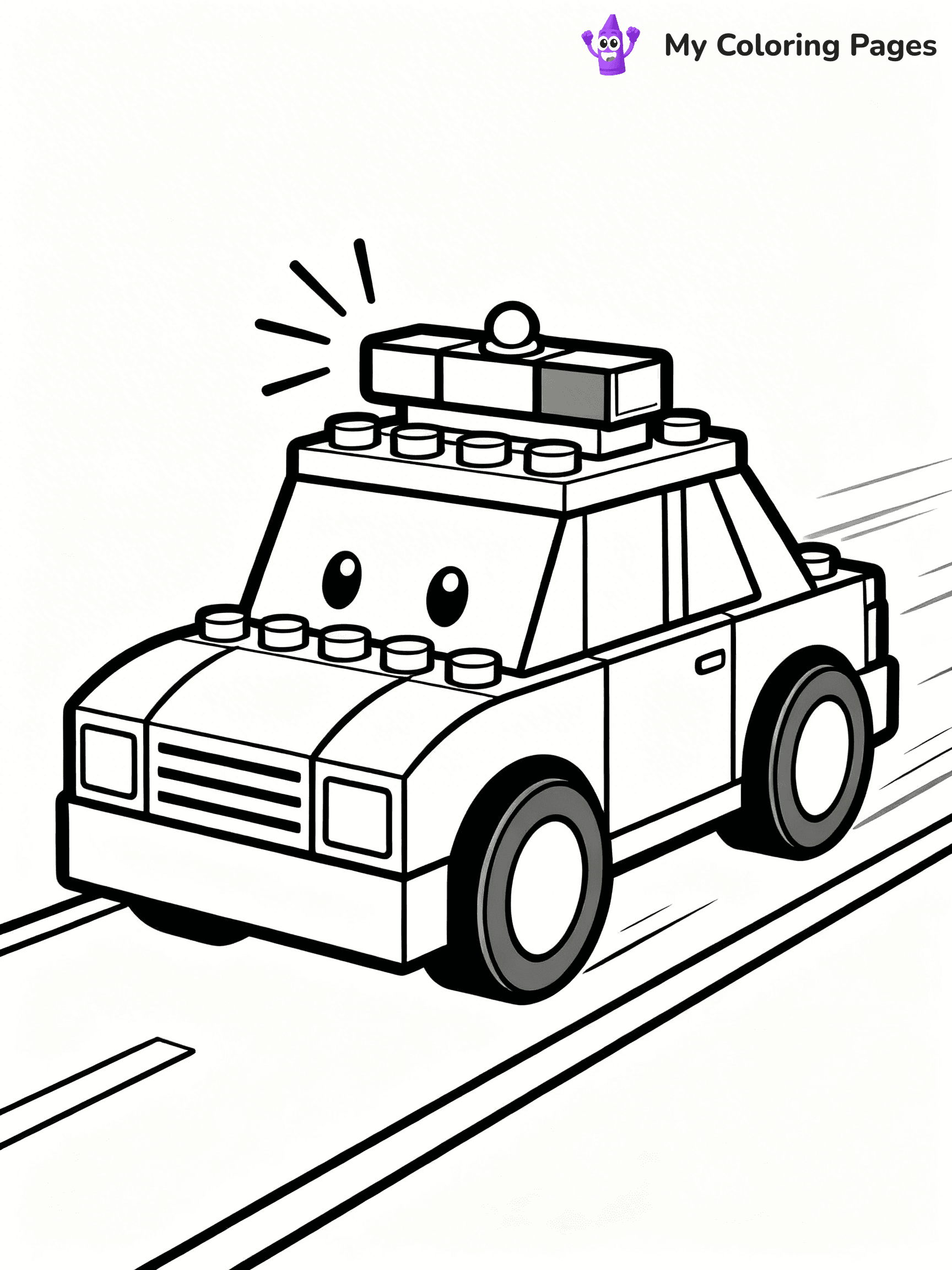 Lego Police Coloring Pages - 12