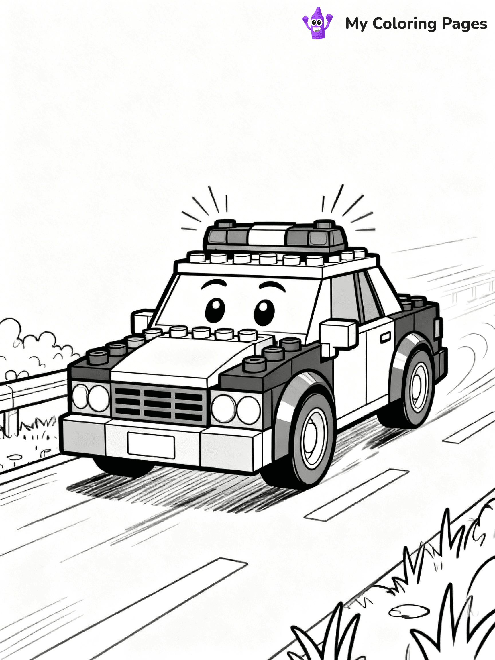 Lego Police Coloring Pages - 10