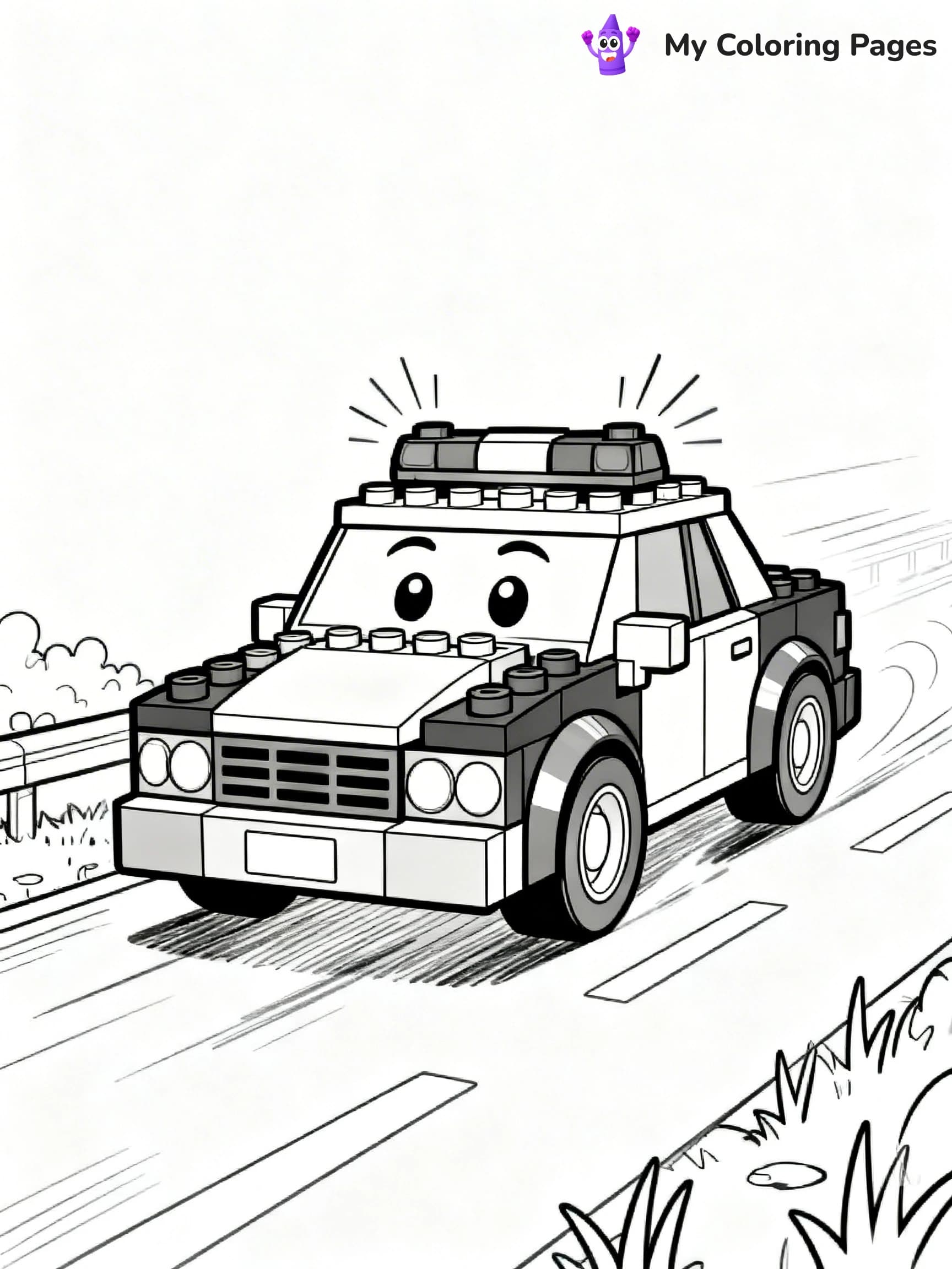 Lego Police Coloring Pages - 10