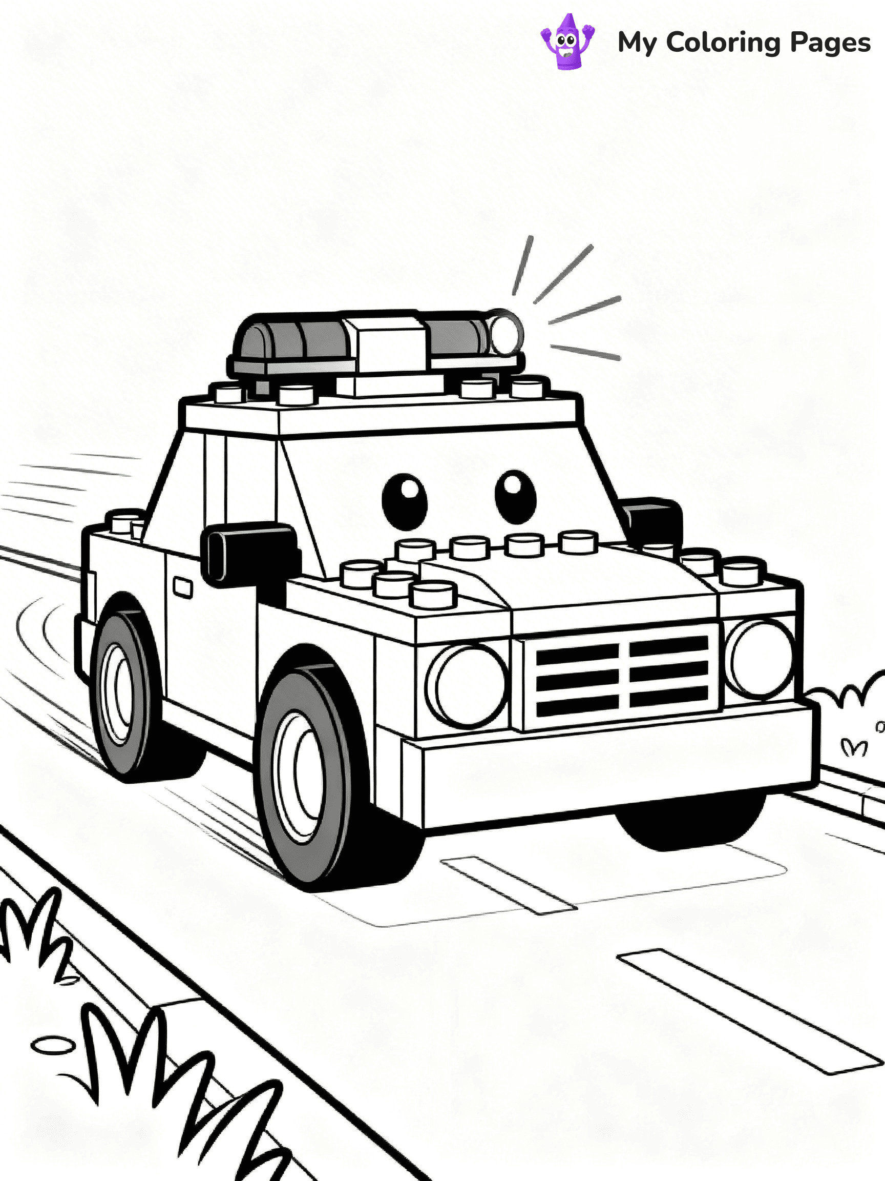 Lego Police Coloring Pages - 9