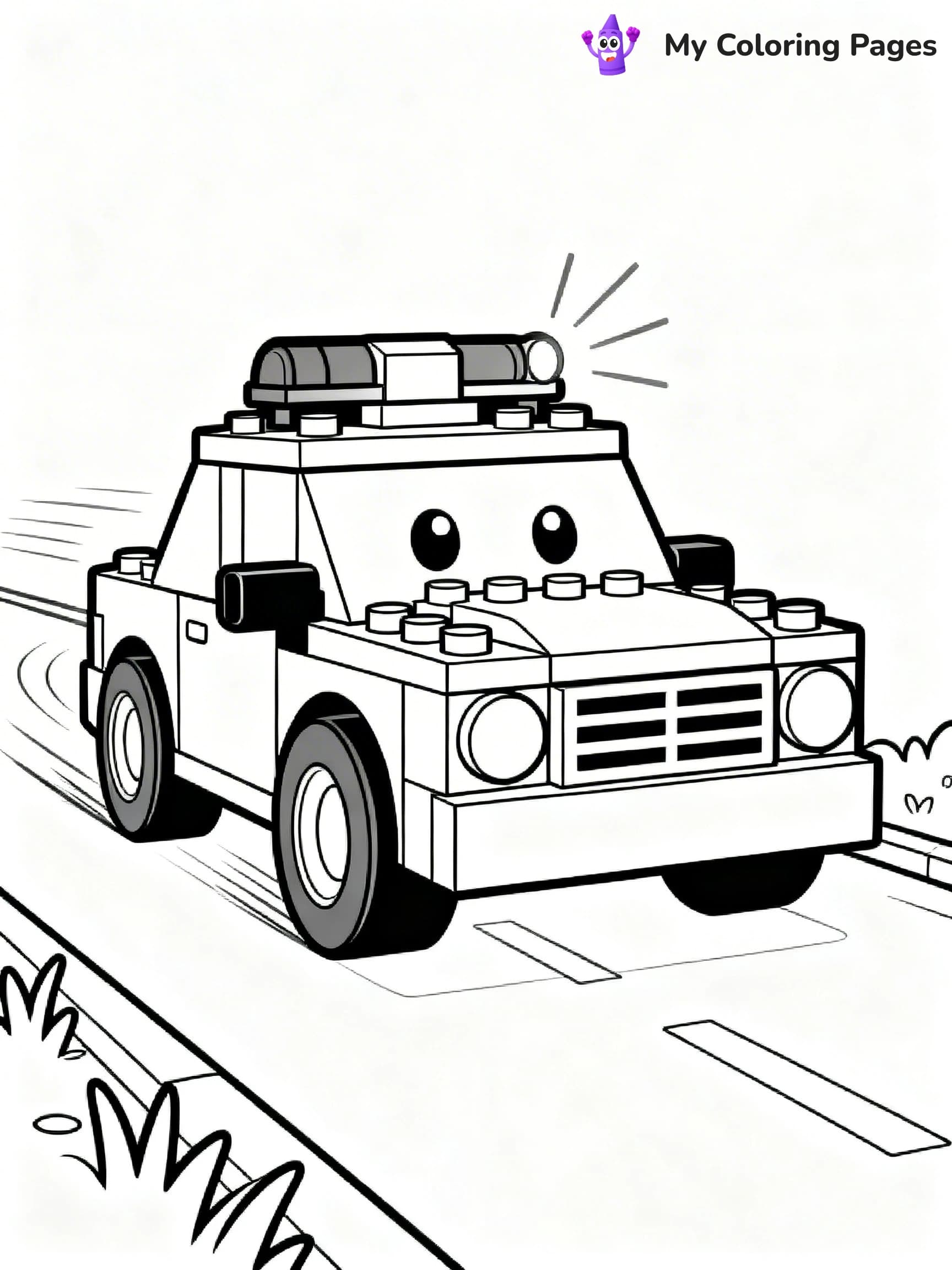 Lego Police Coloring Pages - 9