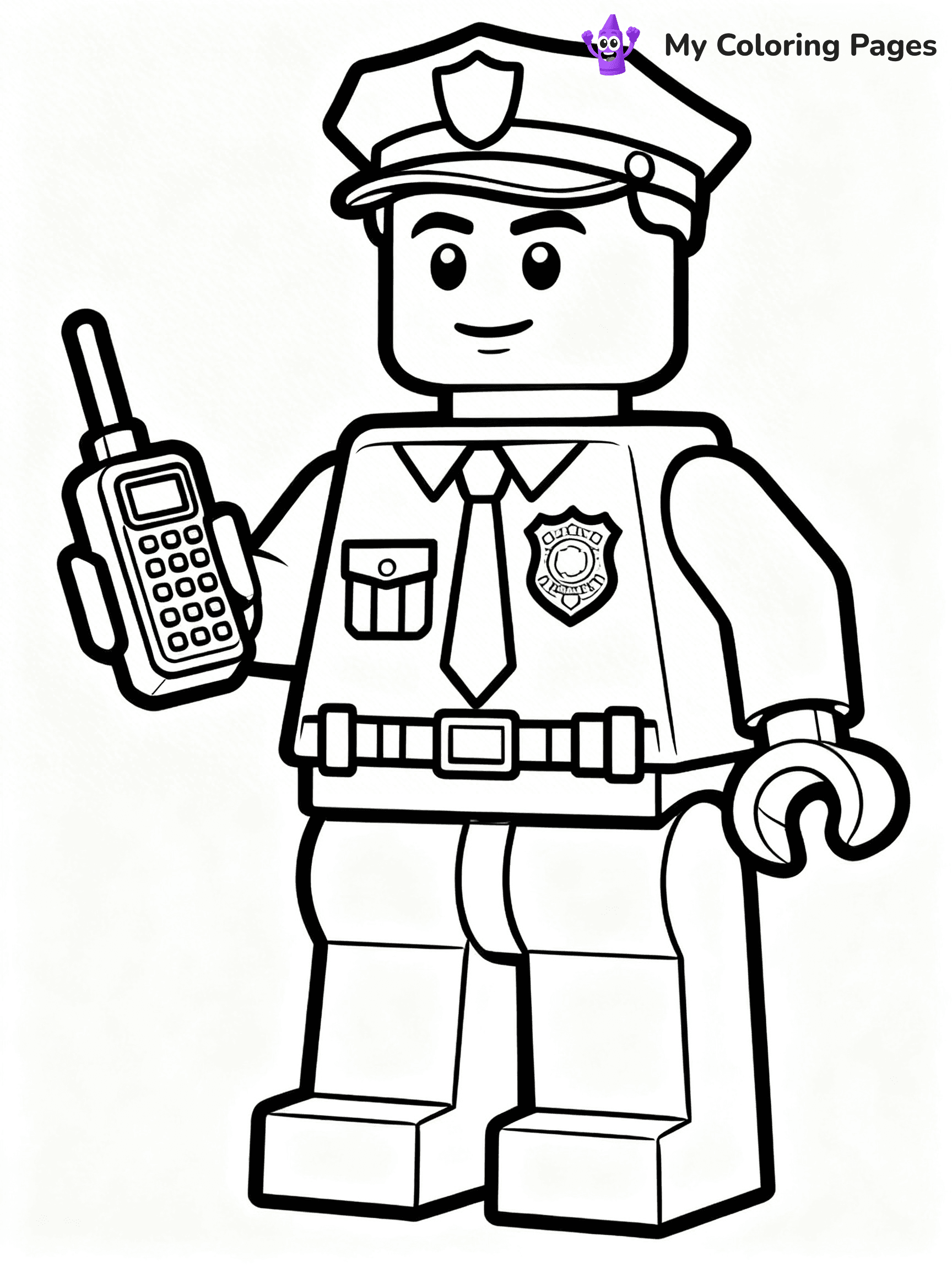 Lego Police Coloring Pages - 7
