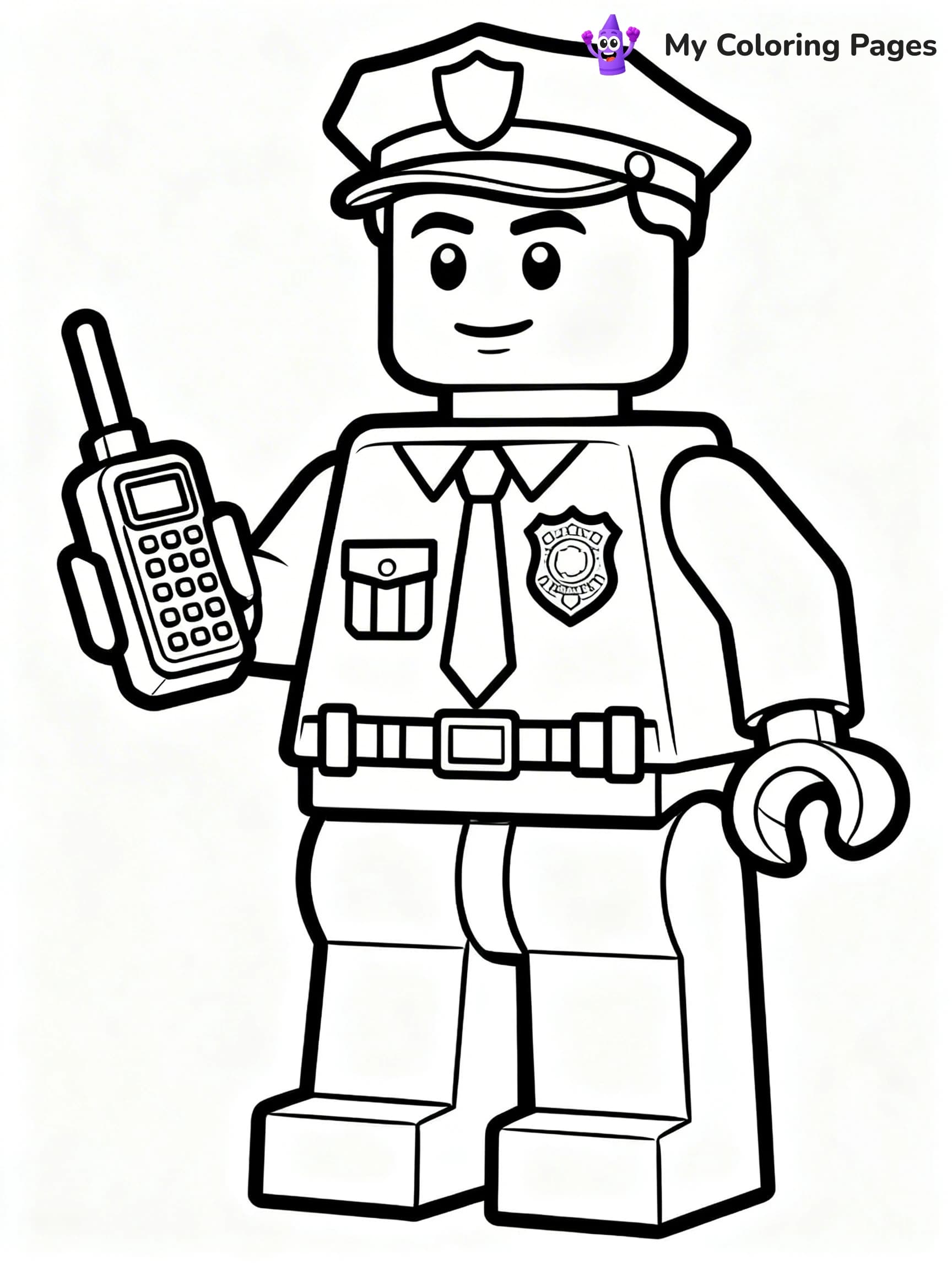 Lego Police Coloring Pages - 7