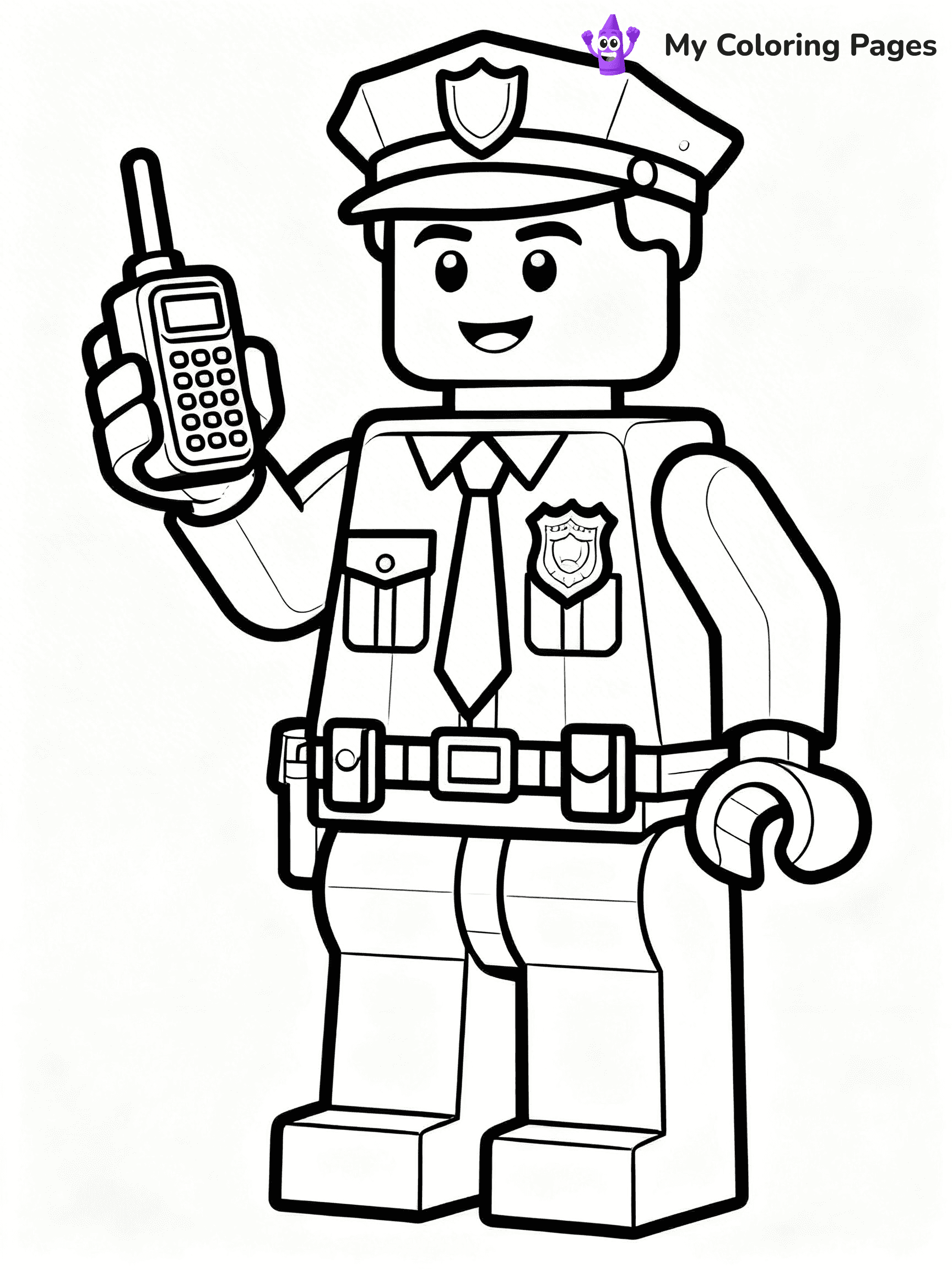 Lego Police Coloring Pages - 6
