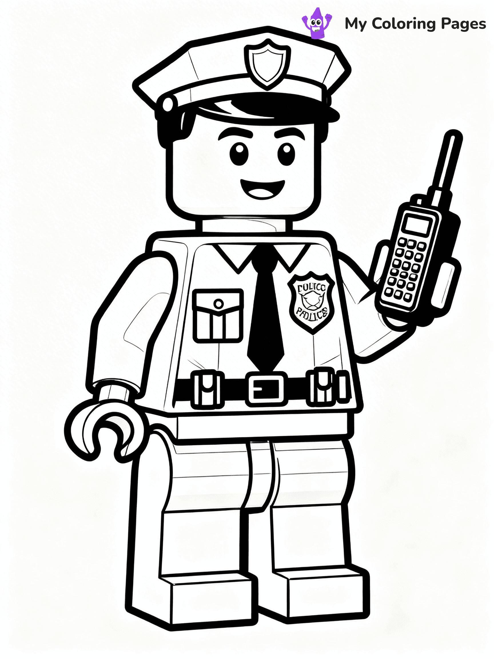 Lego Police Coloring Pages - 5