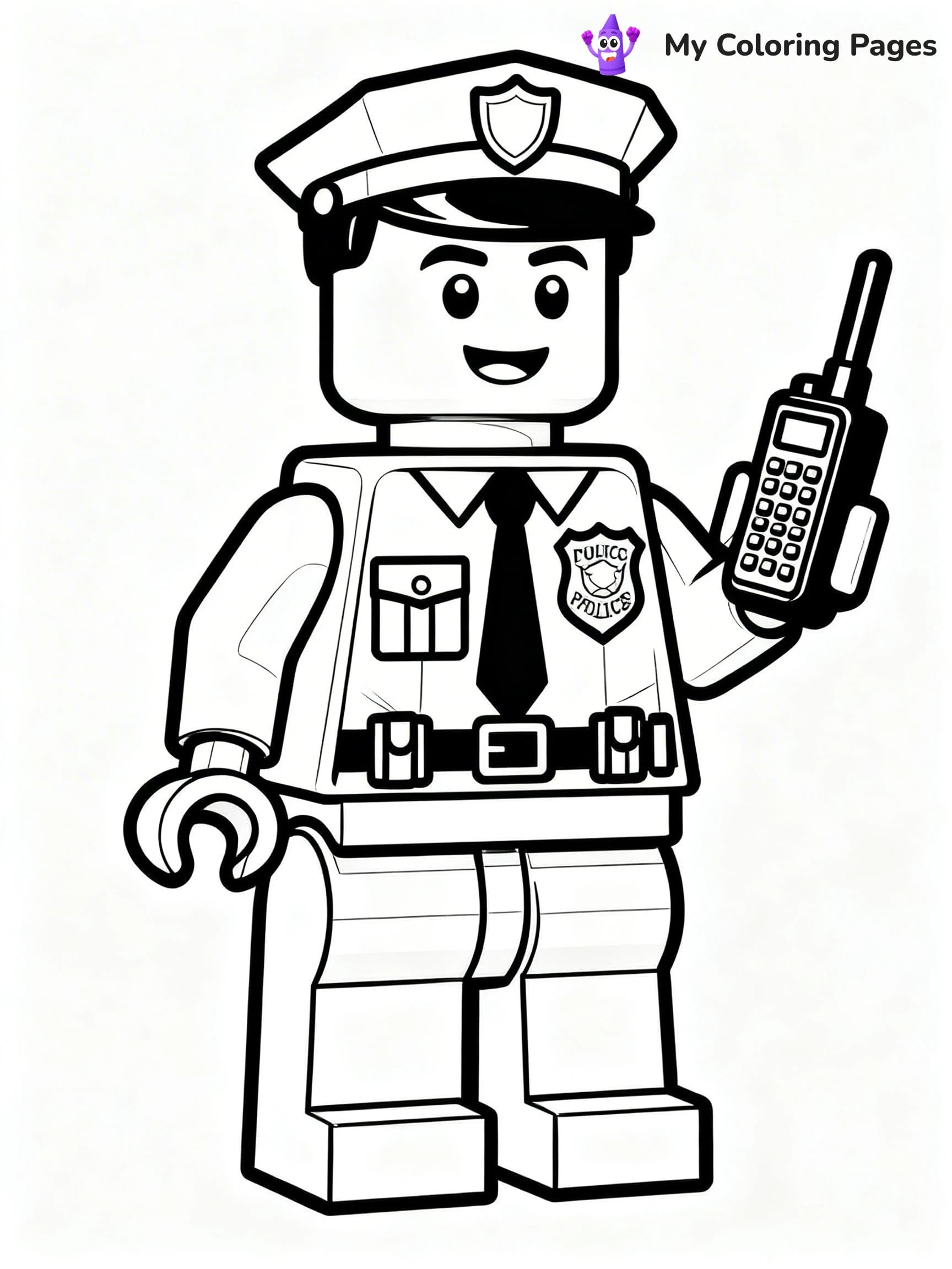 Lego Police Coloring Pages - 5