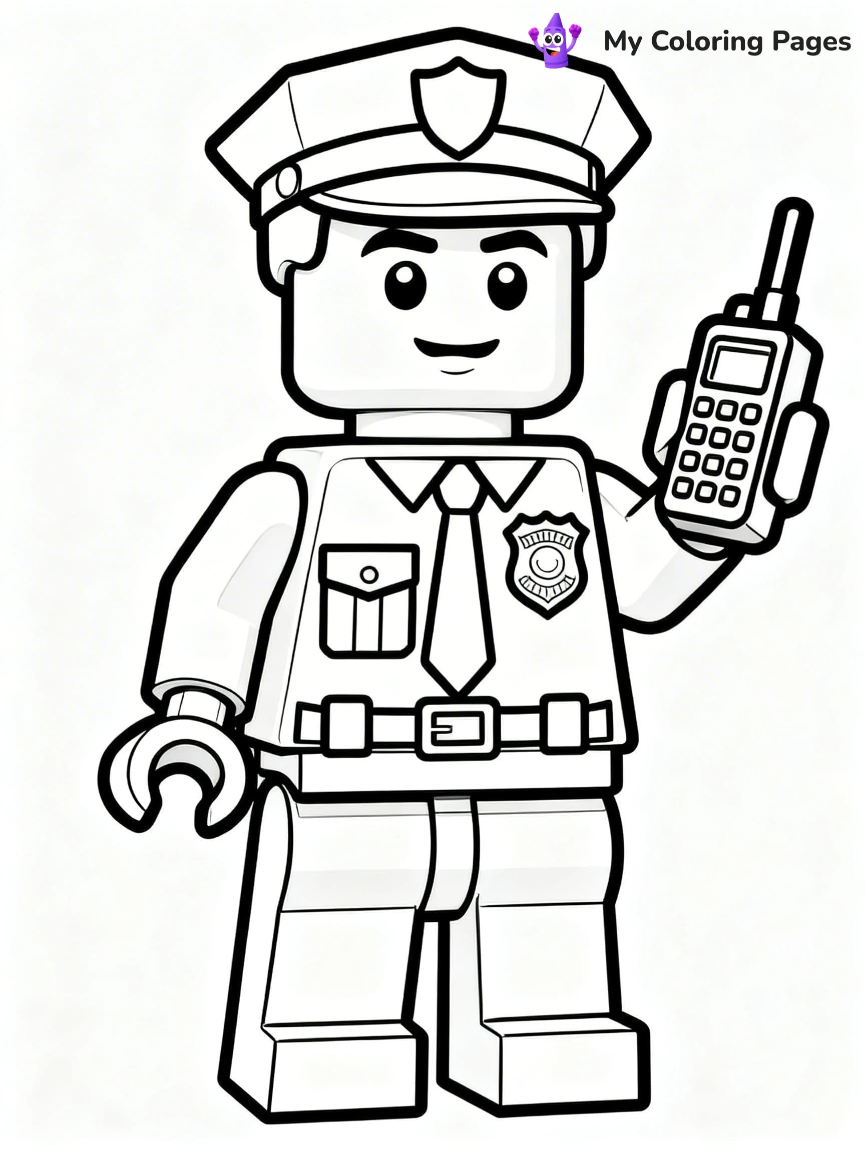 Lego Police Coloring Pages - 3