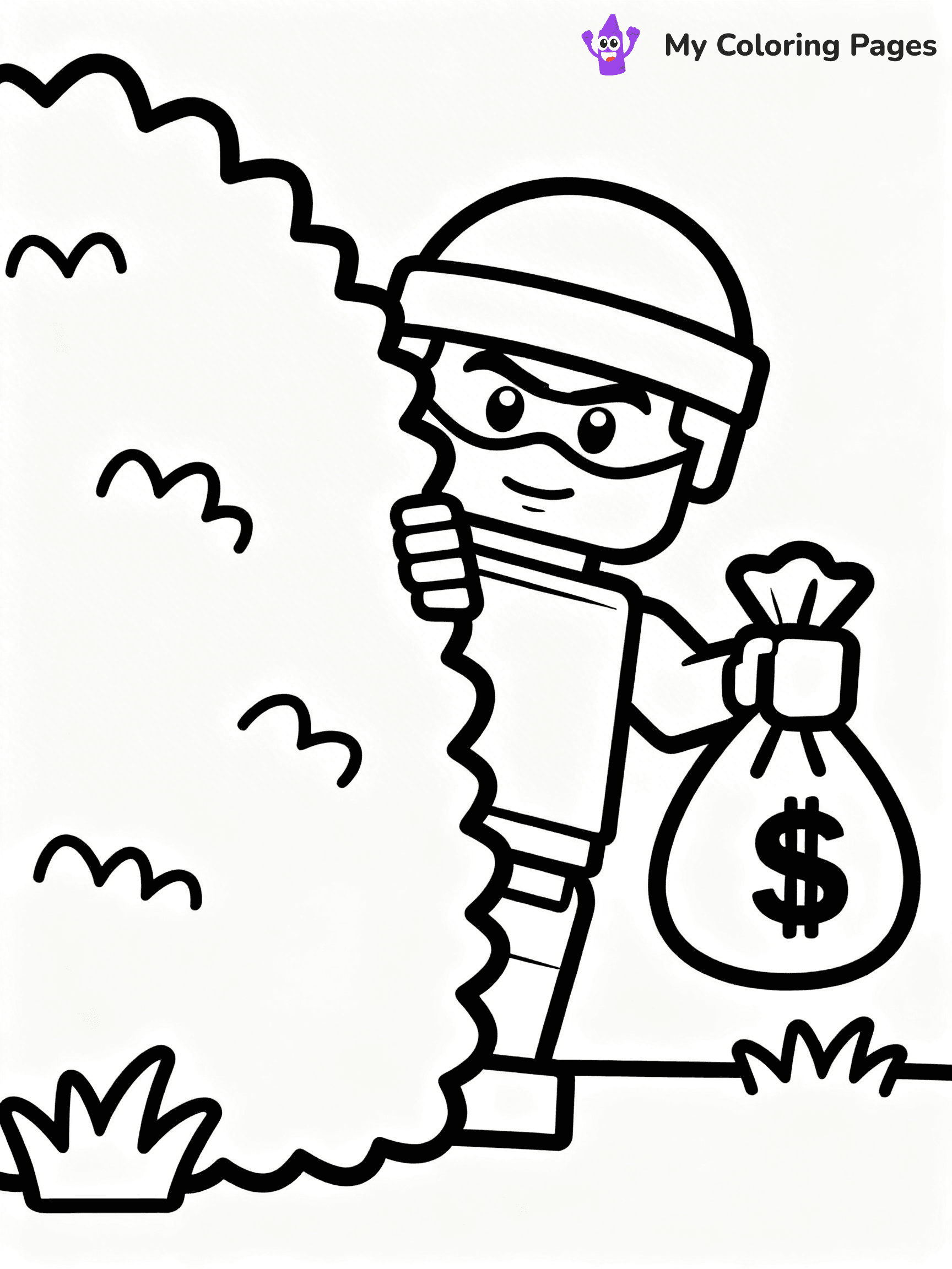 Lego Police Coloring Pages - 1